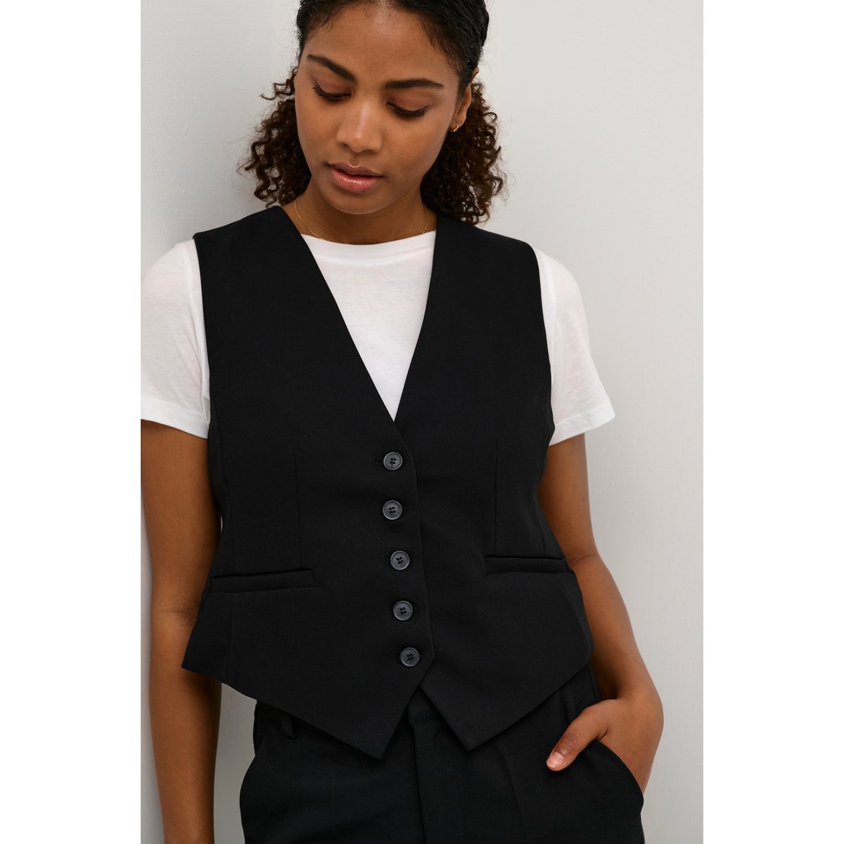Manteau noir black deep, KAFFE
