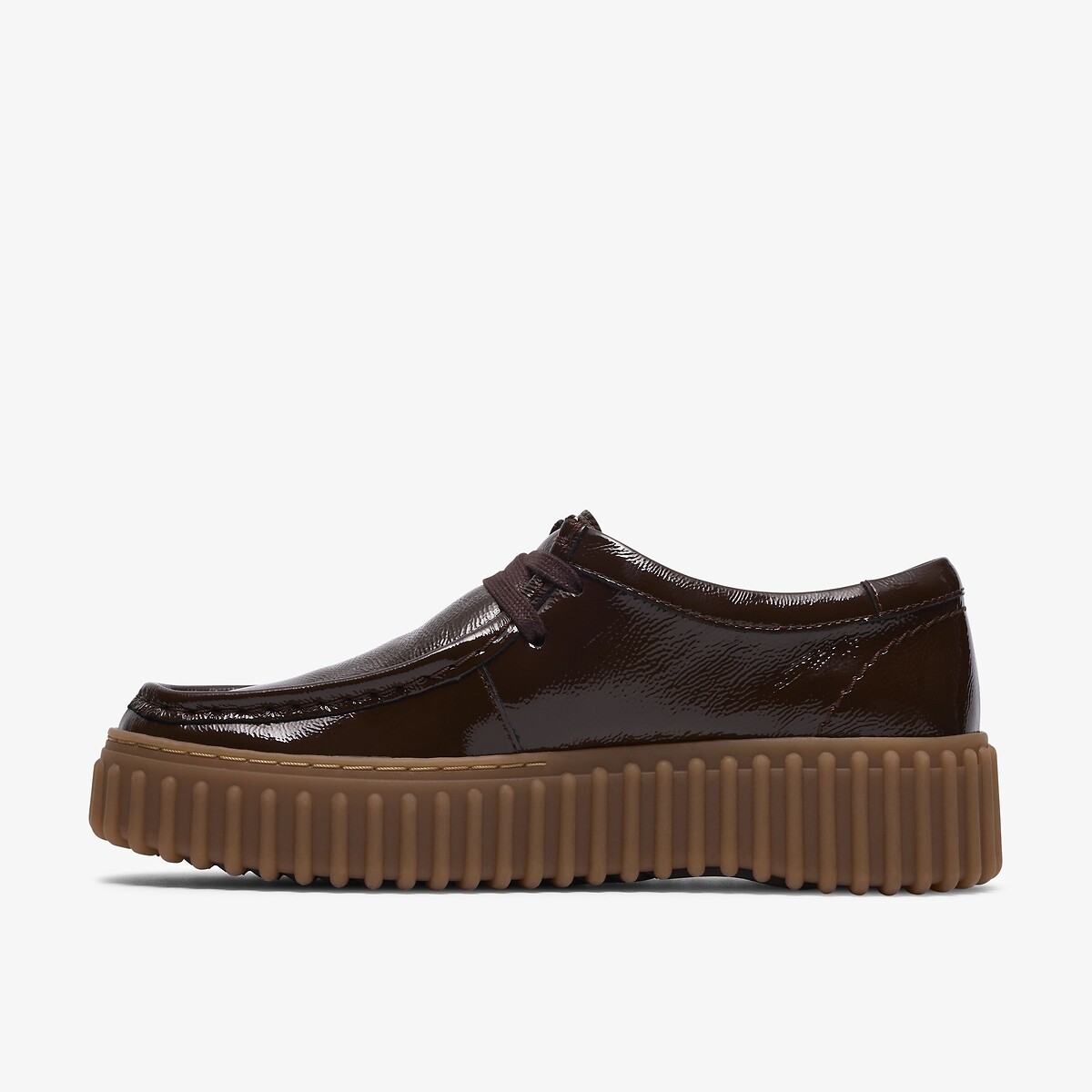 Lakleren schoenen, TORHILL BEE donkerkastanje, CLARKS