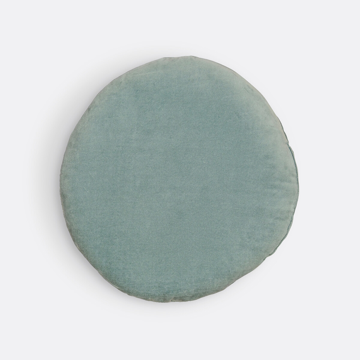 Rond stoelkussen in fluweel, Velvet celadon, LA REDOUTE INTERIEURS