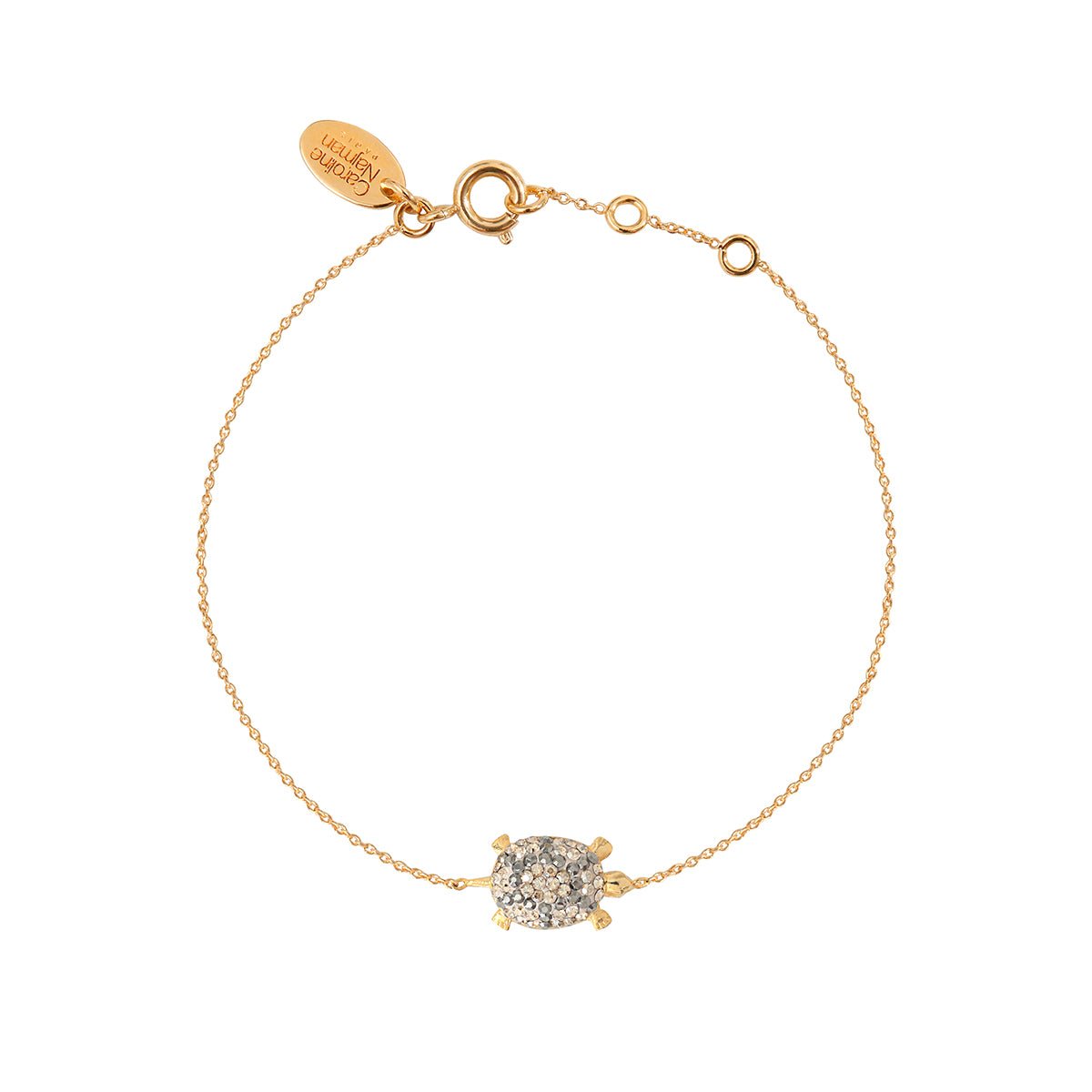 Bracelet tortue golden shadow doré - kuchi beige, CAROLINE NAJMAN