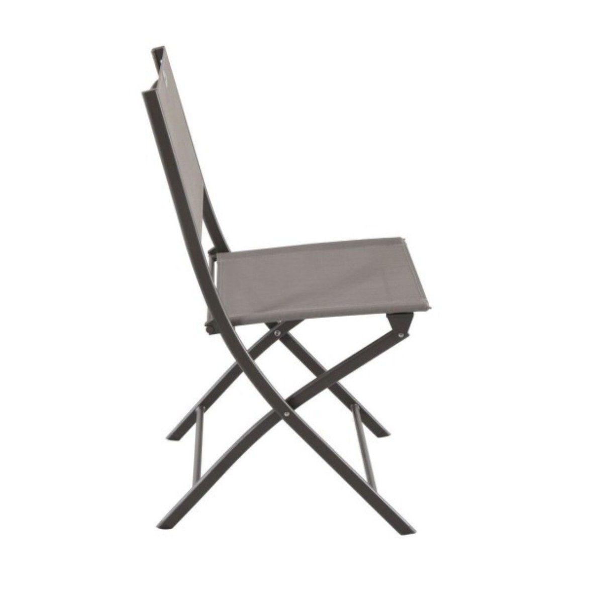 Lot de 4 chaises de jardin pliables MODULA taupe, TOILINUX