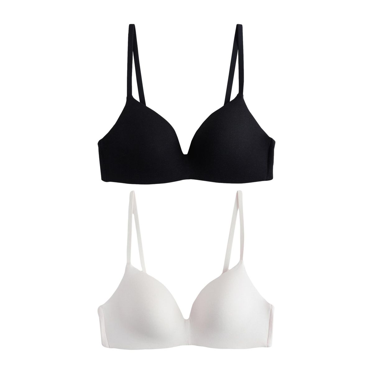 Soutien-gorge kind to skin, lot de 2 noir/crème, NEXT
