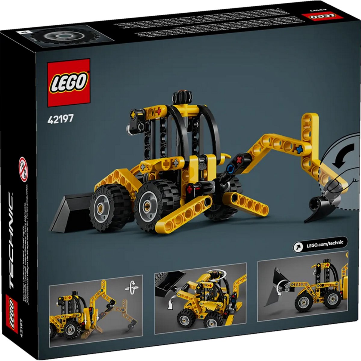 LEGO Technic - Tractopelle 42197 pour les jeunes bâtisseurs multicolore, LEGO