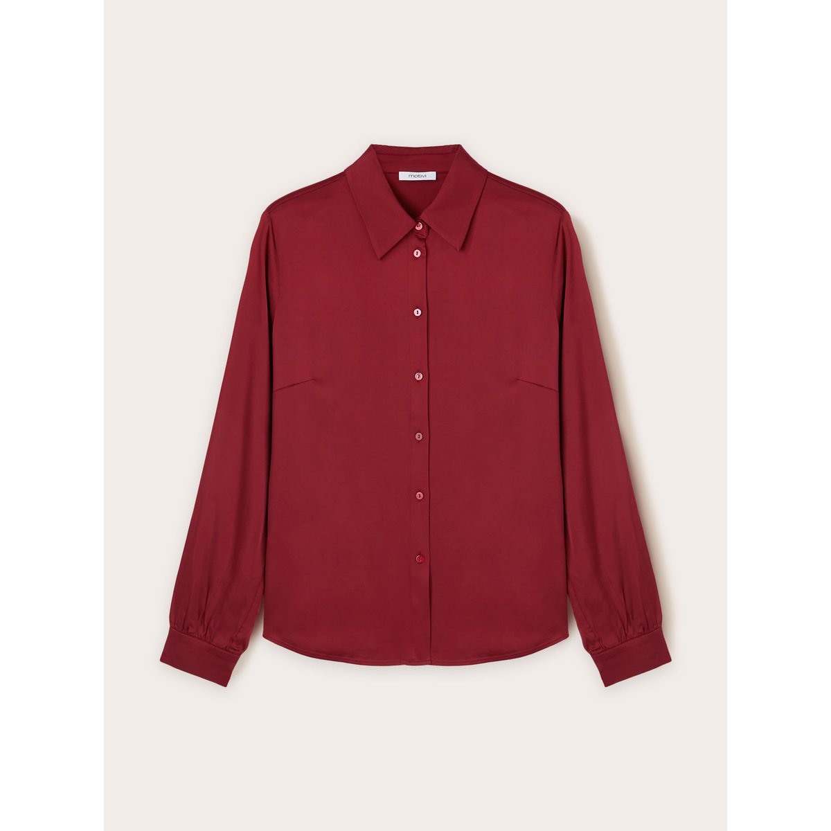 Chemise en satin burgundy, MOTIVI