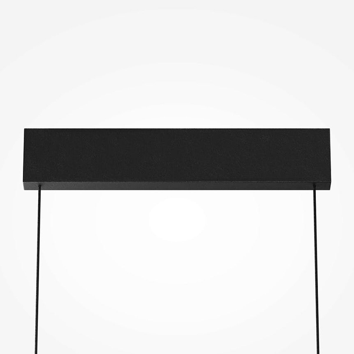 Suspension design LED - abat-jour disque 327 cm AVON noir, PIER IMPORT