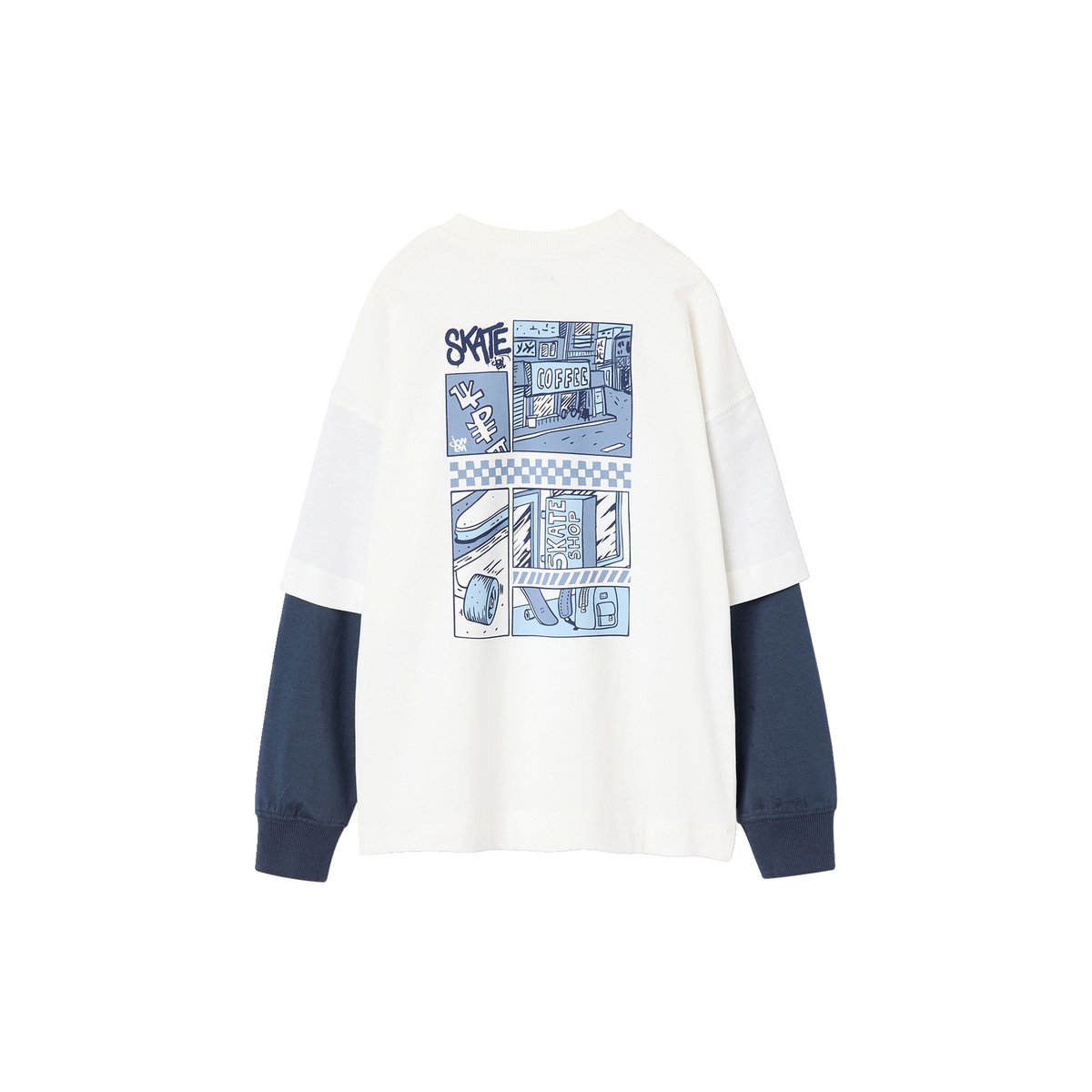 T-shirt manches longues écru, JONEN
