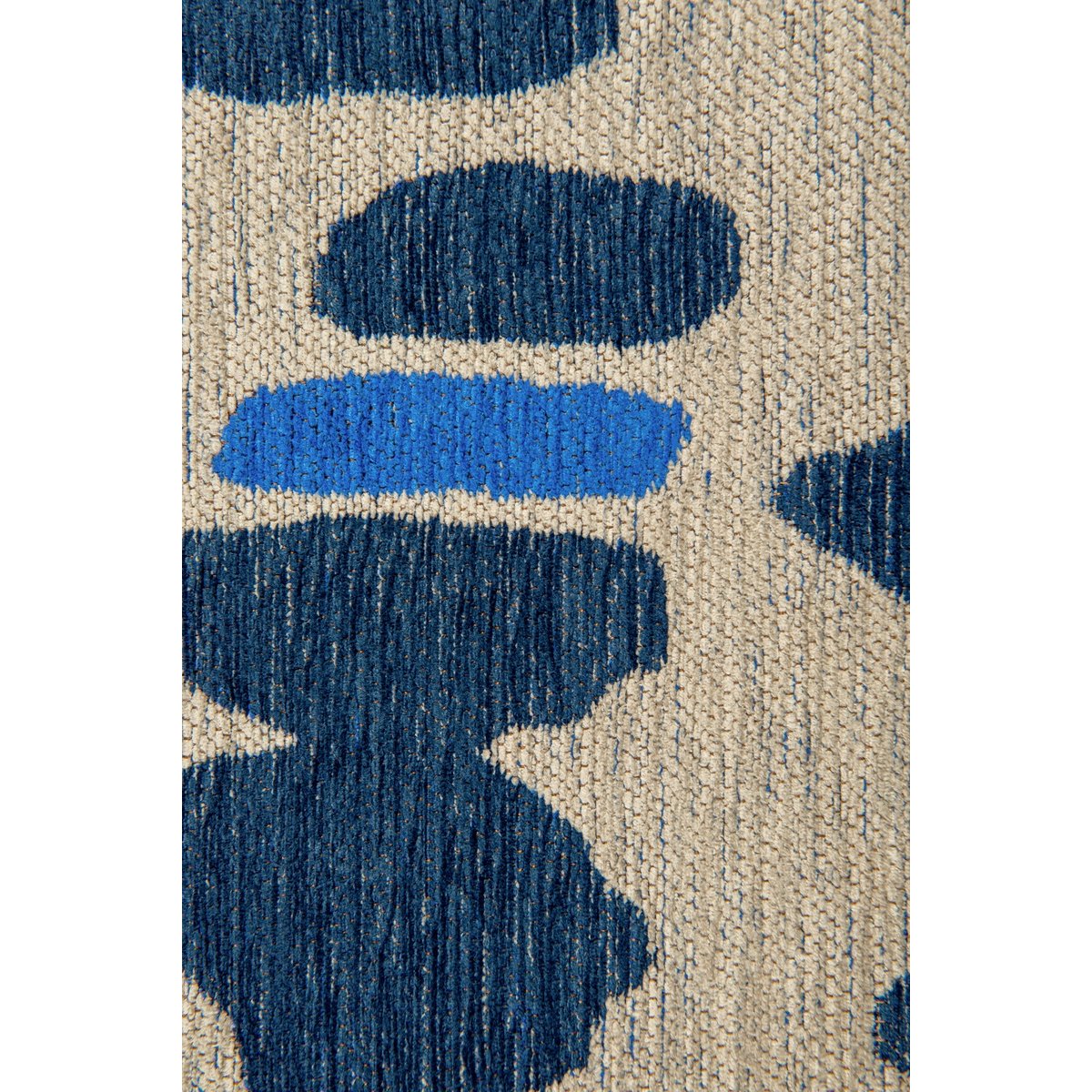 Tapis intérieur/extérieur tissé plat LOLA bleu, NOVATREND