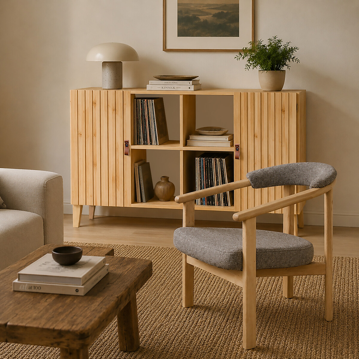 Buffet Gaspard 4X2 bois clair, EUROPE & NATURE