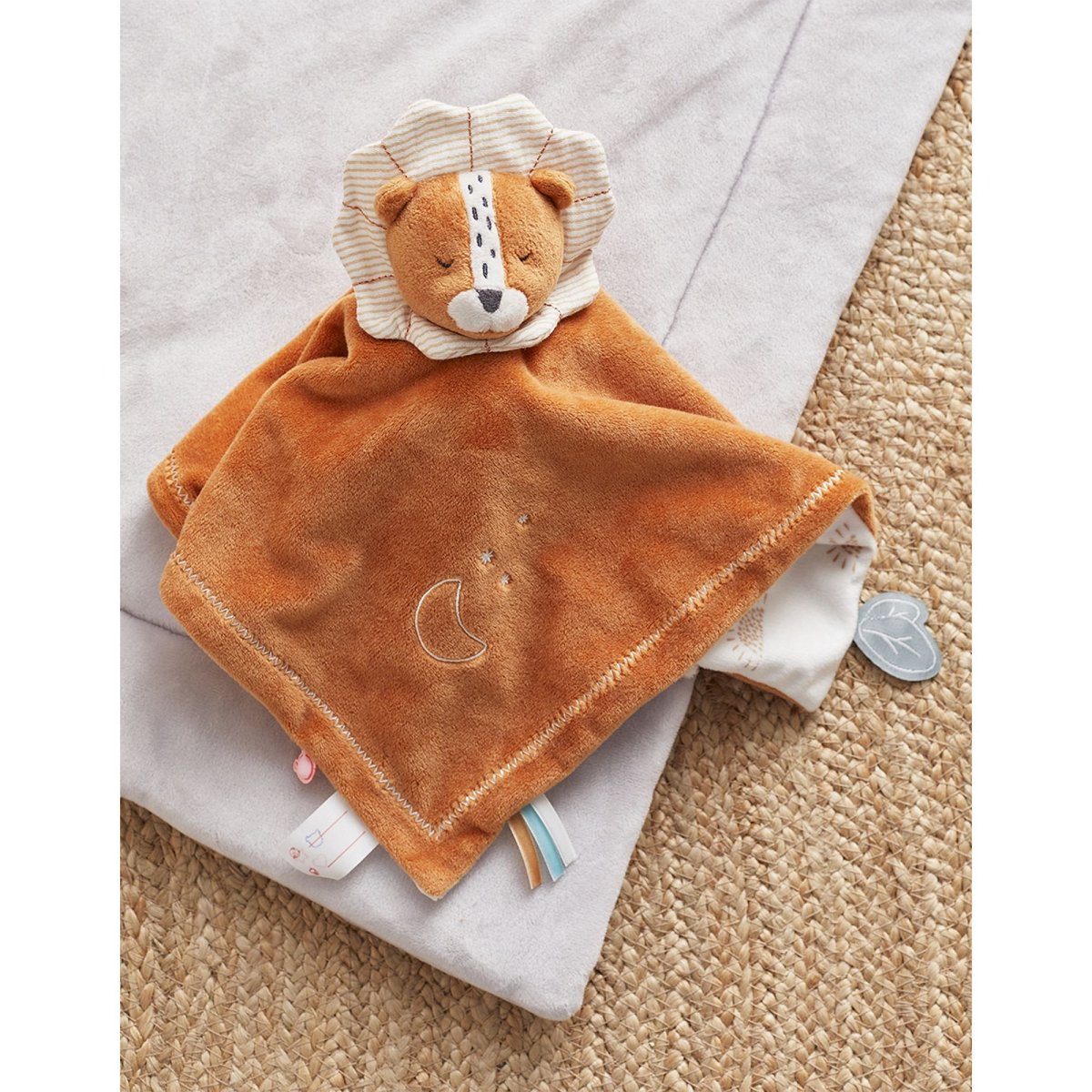 Doudou jour & nuit Babou, caramel/écru blanc, NOUKIE'S