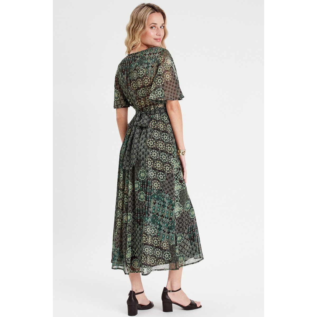 Robe longue évasée noir, CACHE CACHE