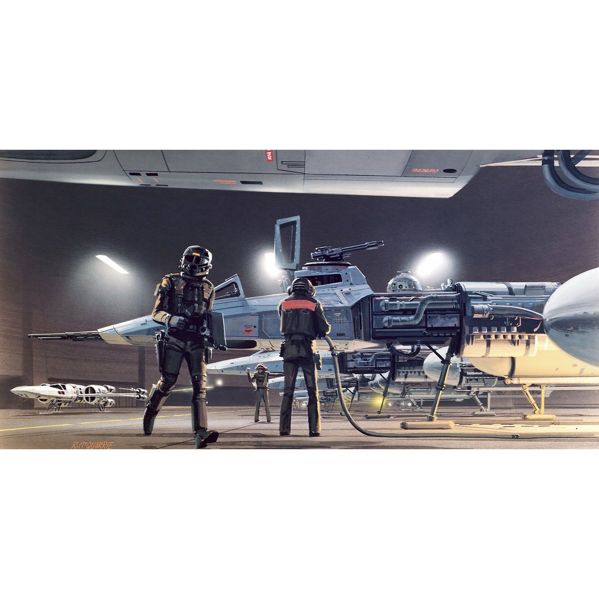 Papier peint Komar - Star Wars Classic RMQ Yavin Y-Wing - 500 x 250 cm bleu, HEXOA