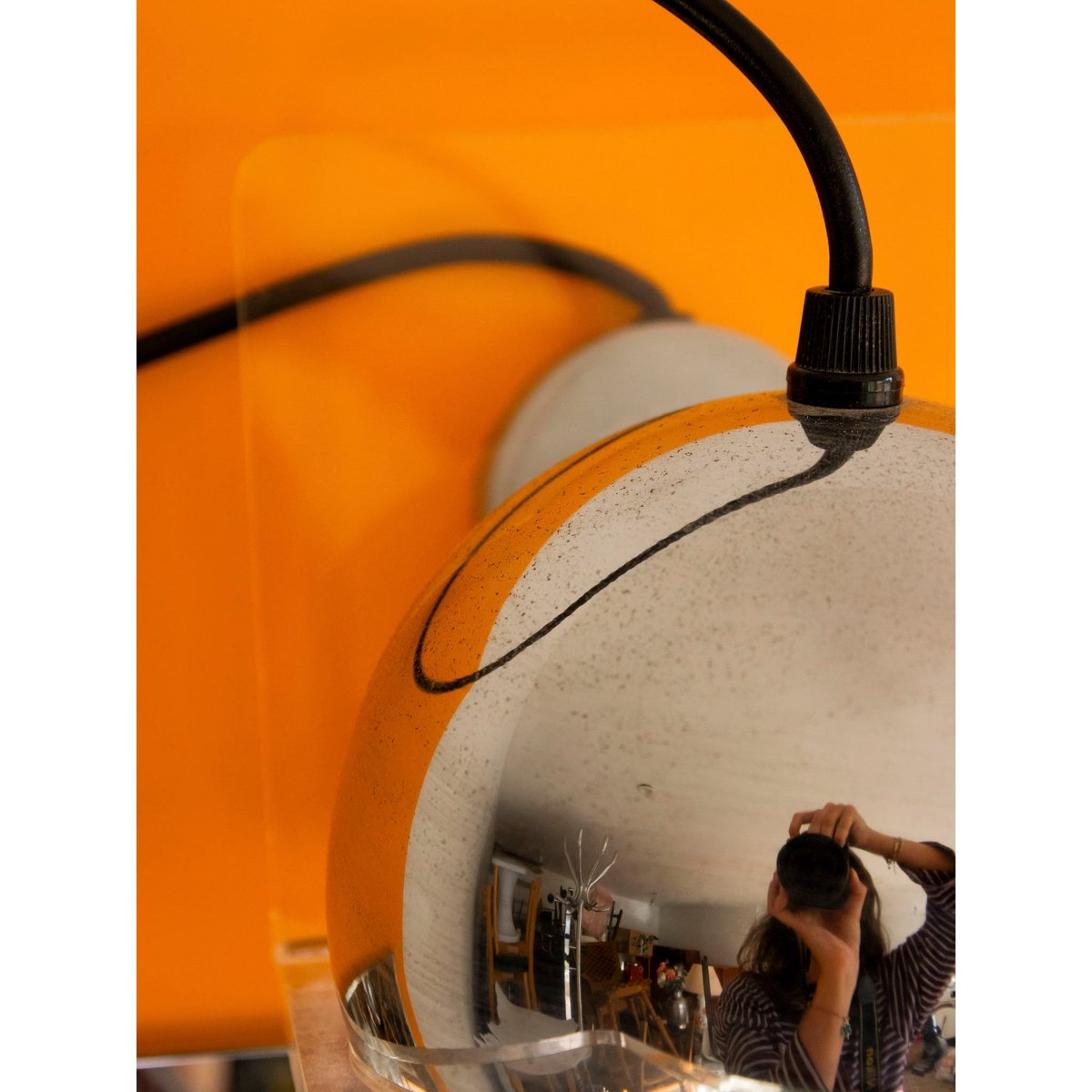 Étagère au style Space-Age Isabelle N°345 - Bon état jaune, DEBONGOUT