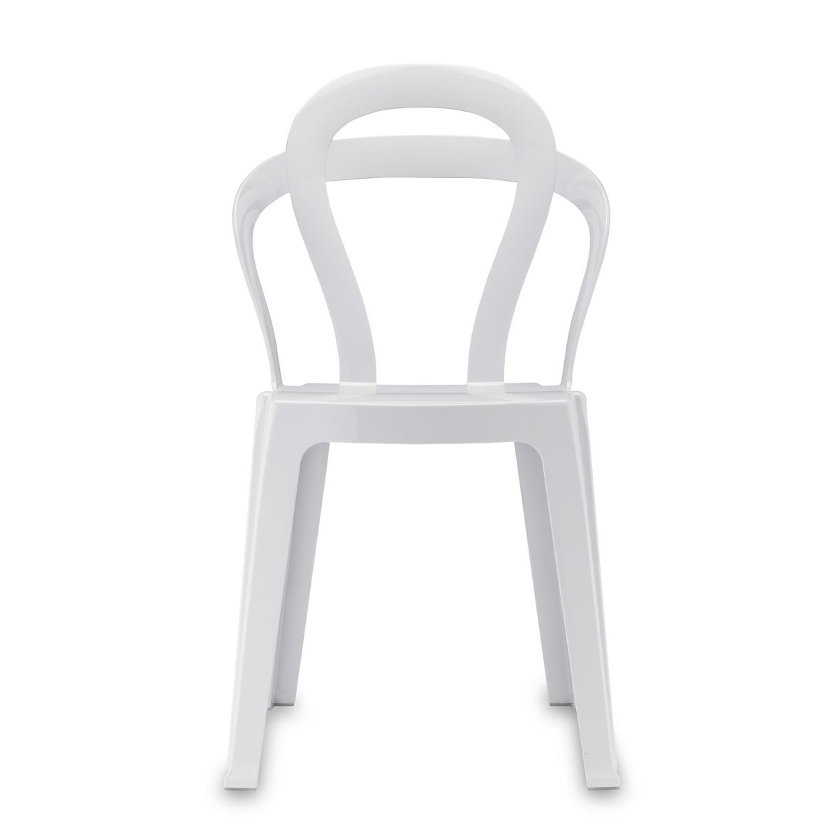 Chaise design empilable, TITI blanc, SCAB DESIGN