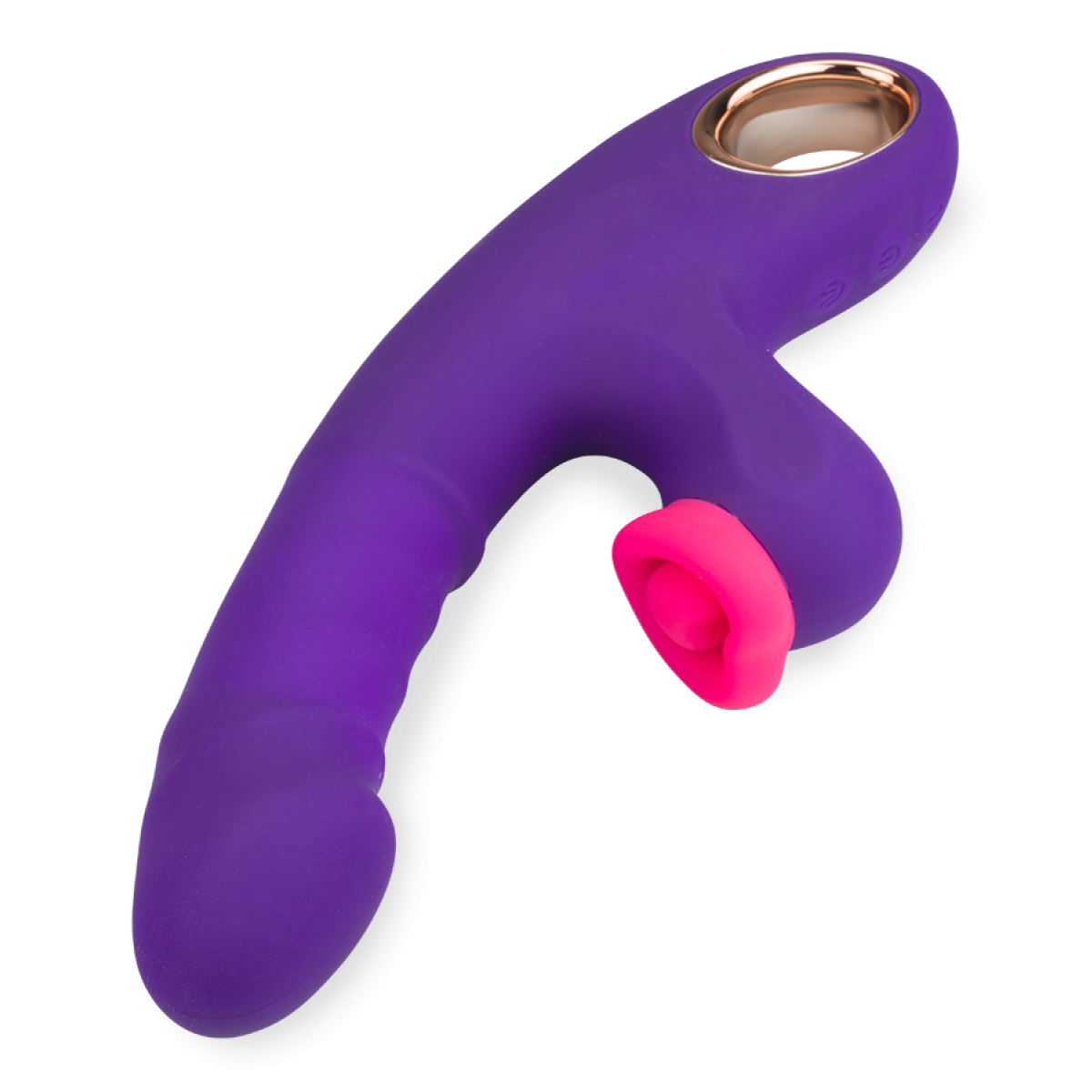 Vibromasseur puissant rabbit va-et-vient et percussions Love Beat violet, LOVE AND VIBES