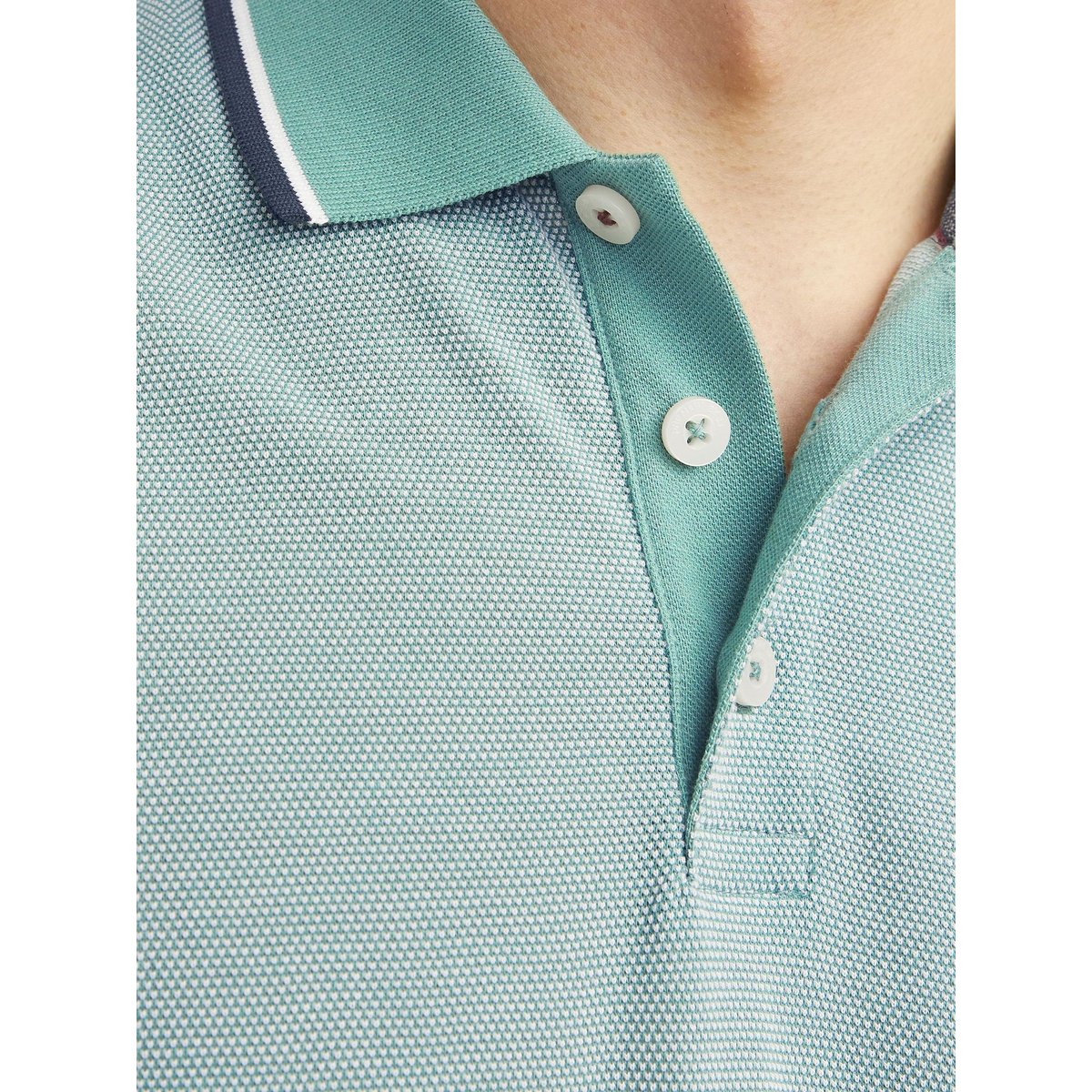 Polo droit maille piquée Jprbluwin verte - bottle green, JACK & JONES
