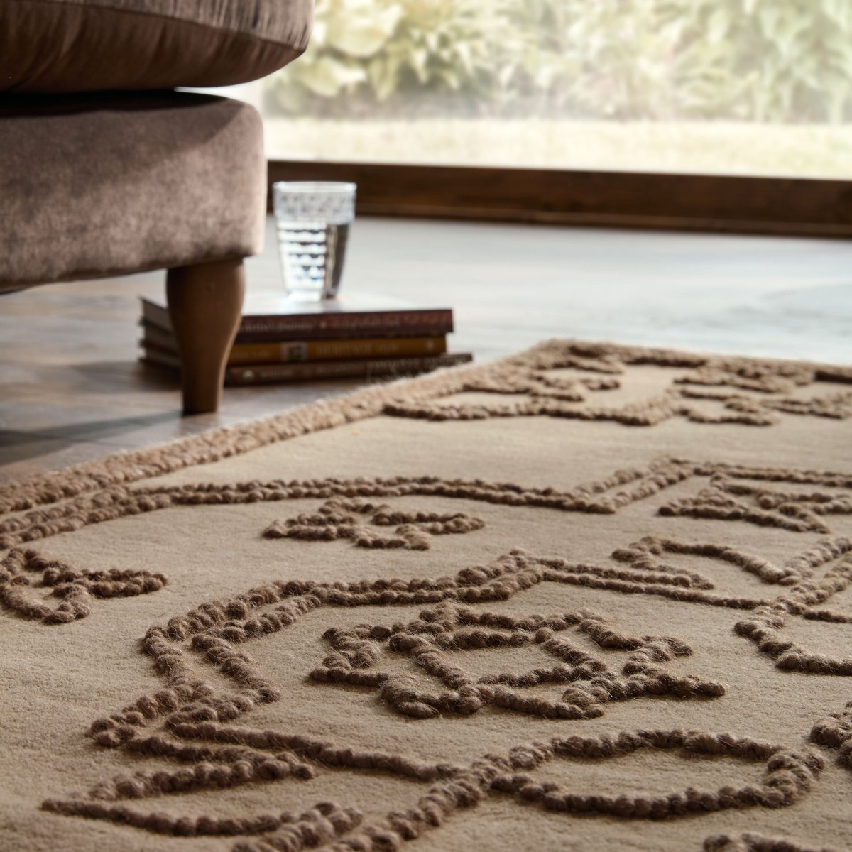Tapis en laine SABLE VINTAGE beige, FLAIR RUGS