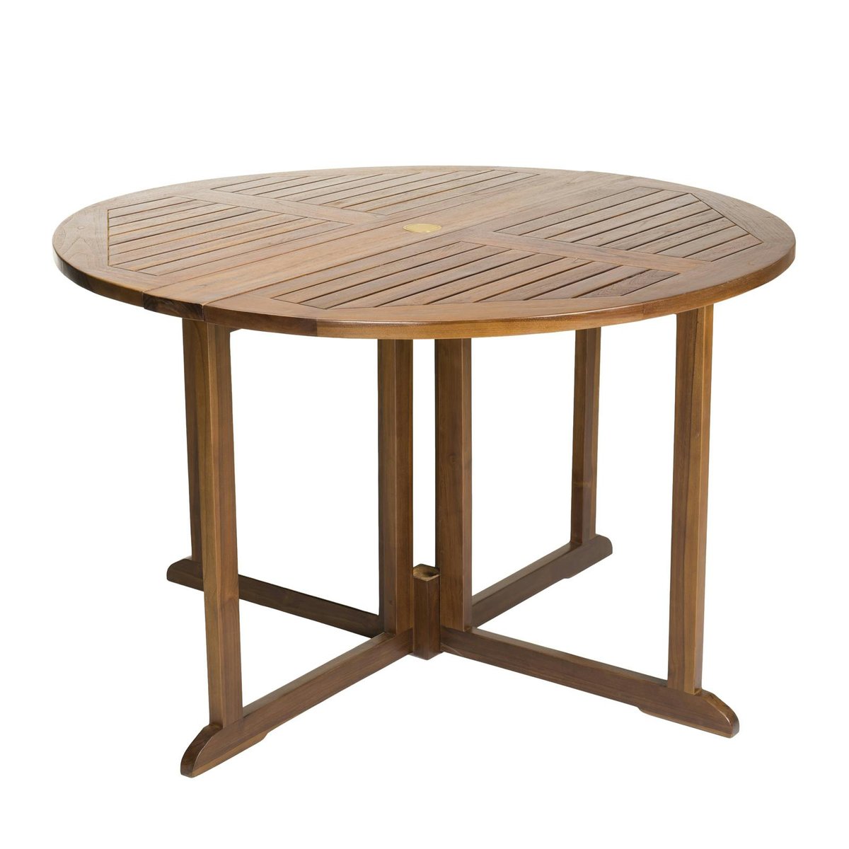 Table de jardin pliante papillon en teck 120 cm MACAO bois naturel, PIER IMPORT
