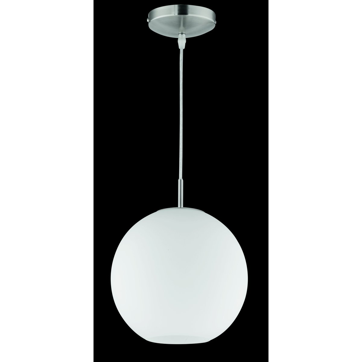 Suspension en verre classique, D.30 , MOON blanc, TRIO