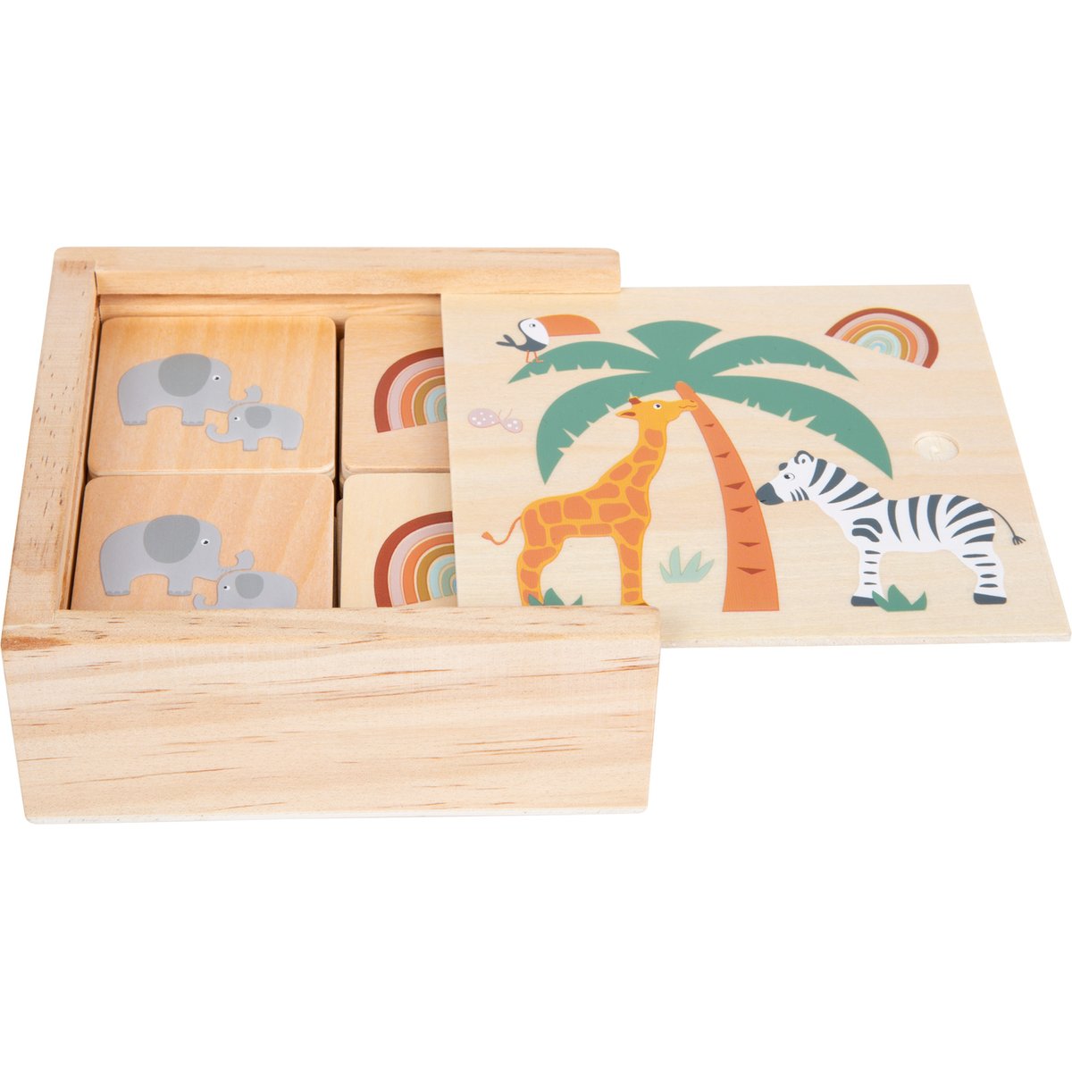 Jeu de mémo Safari beige, SMALL FOOT COMPANY