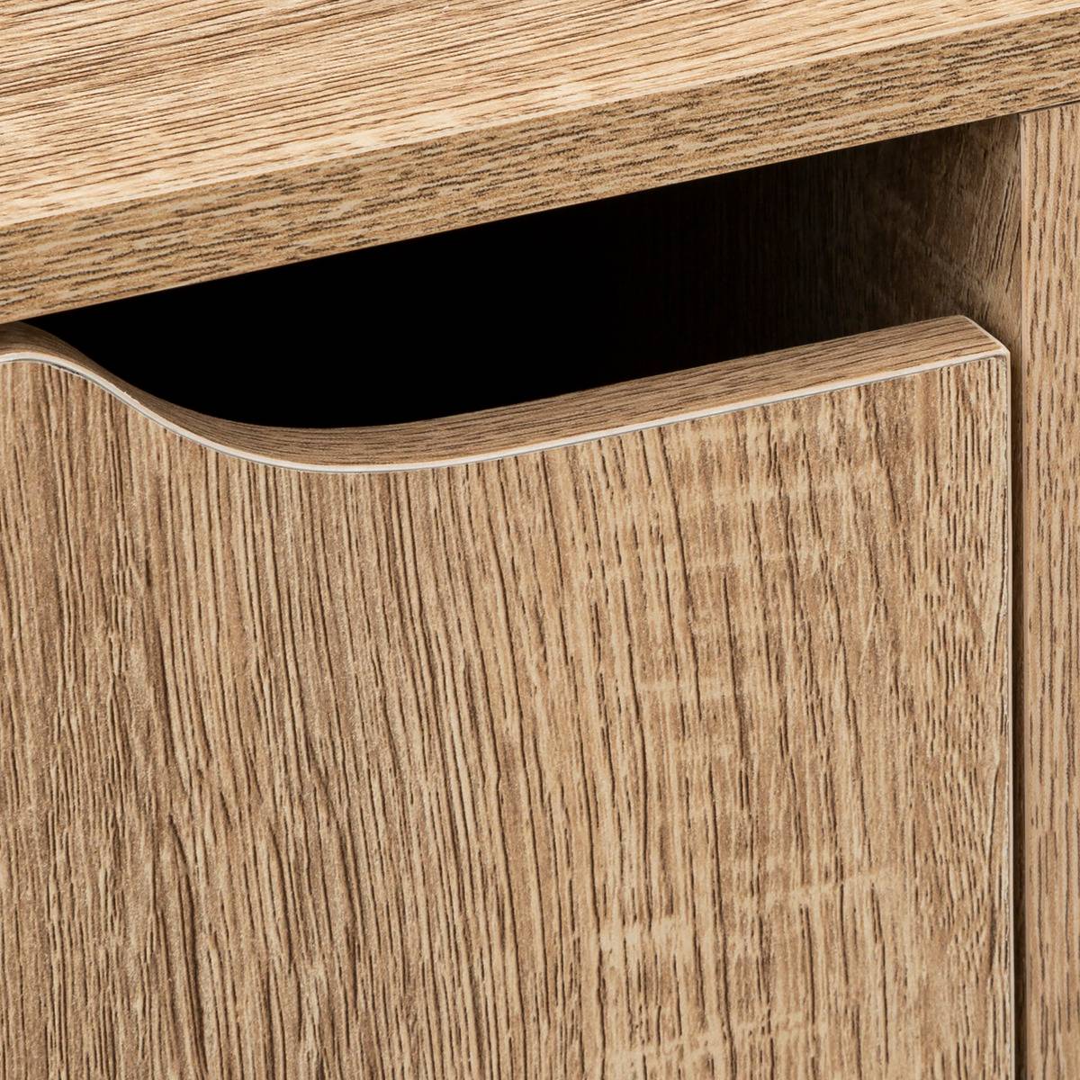 Étagère 4 cases avec porte en bois MIX'N FEET beige, 5FIVE SIMPLY SMART