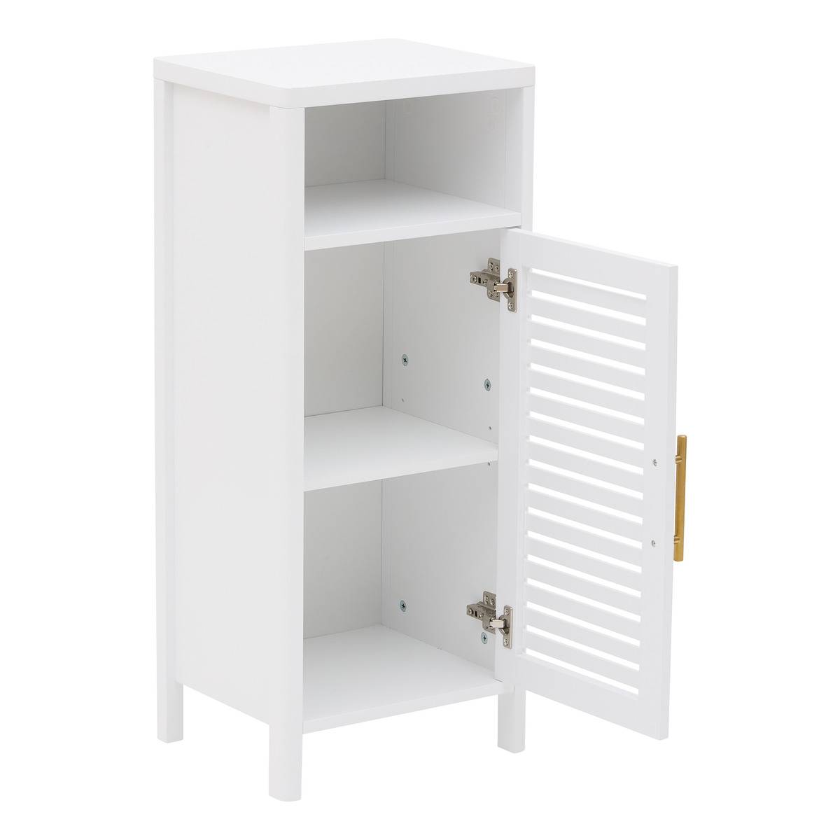 Meuble bas rectangulaire avec porte OREA blanc, 5FIVE SIMPLY SMART