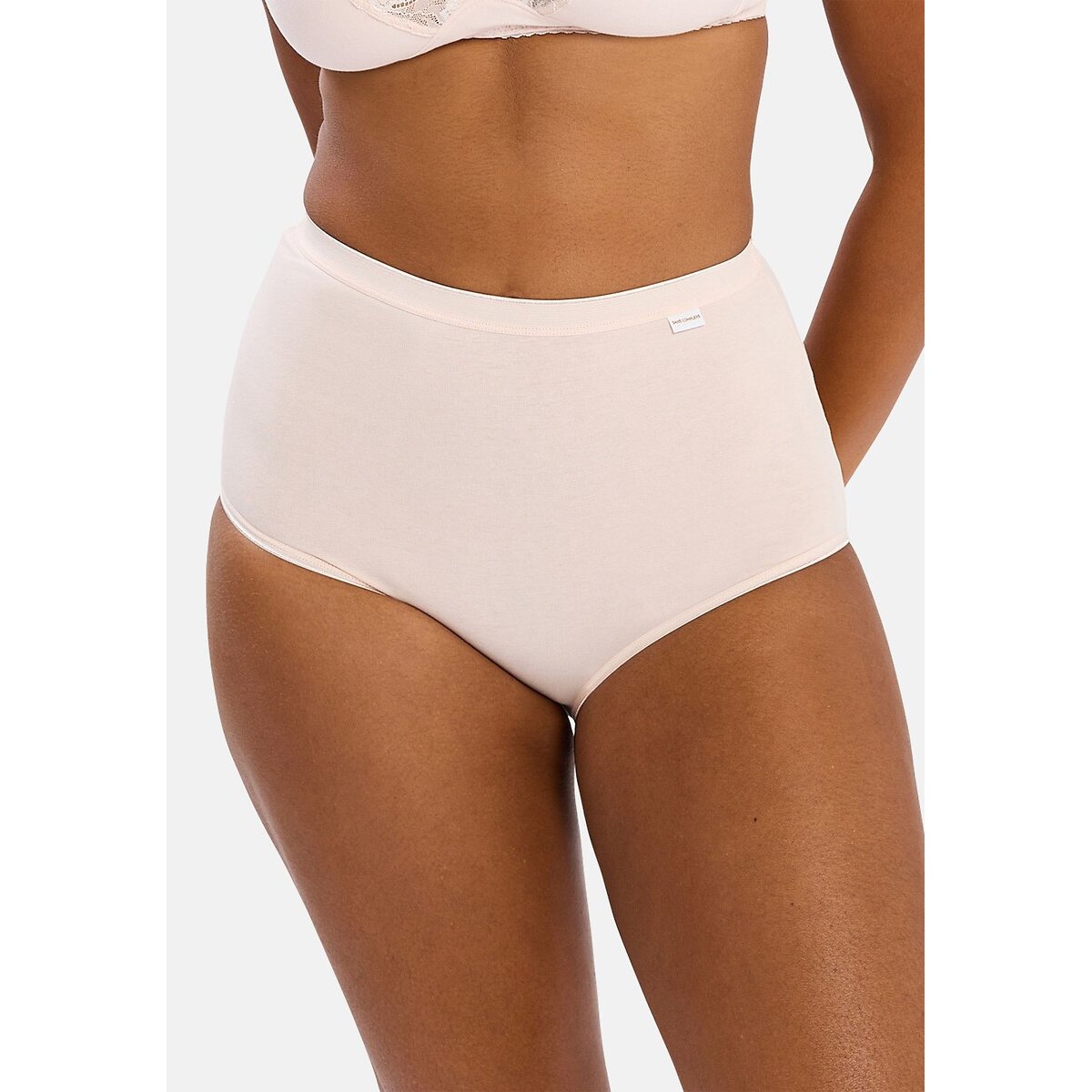 Confezione da 3 culotte alte Simplement Coton bio rosa, SANS COMPLEXE