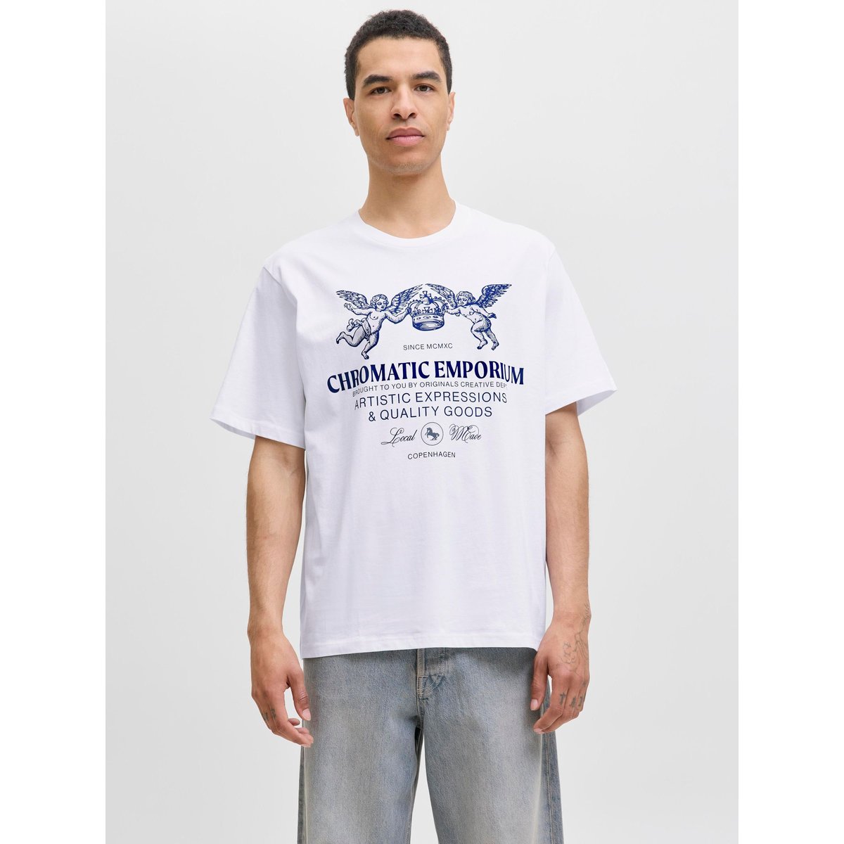 T-Shirt bright white, JACK & JONES