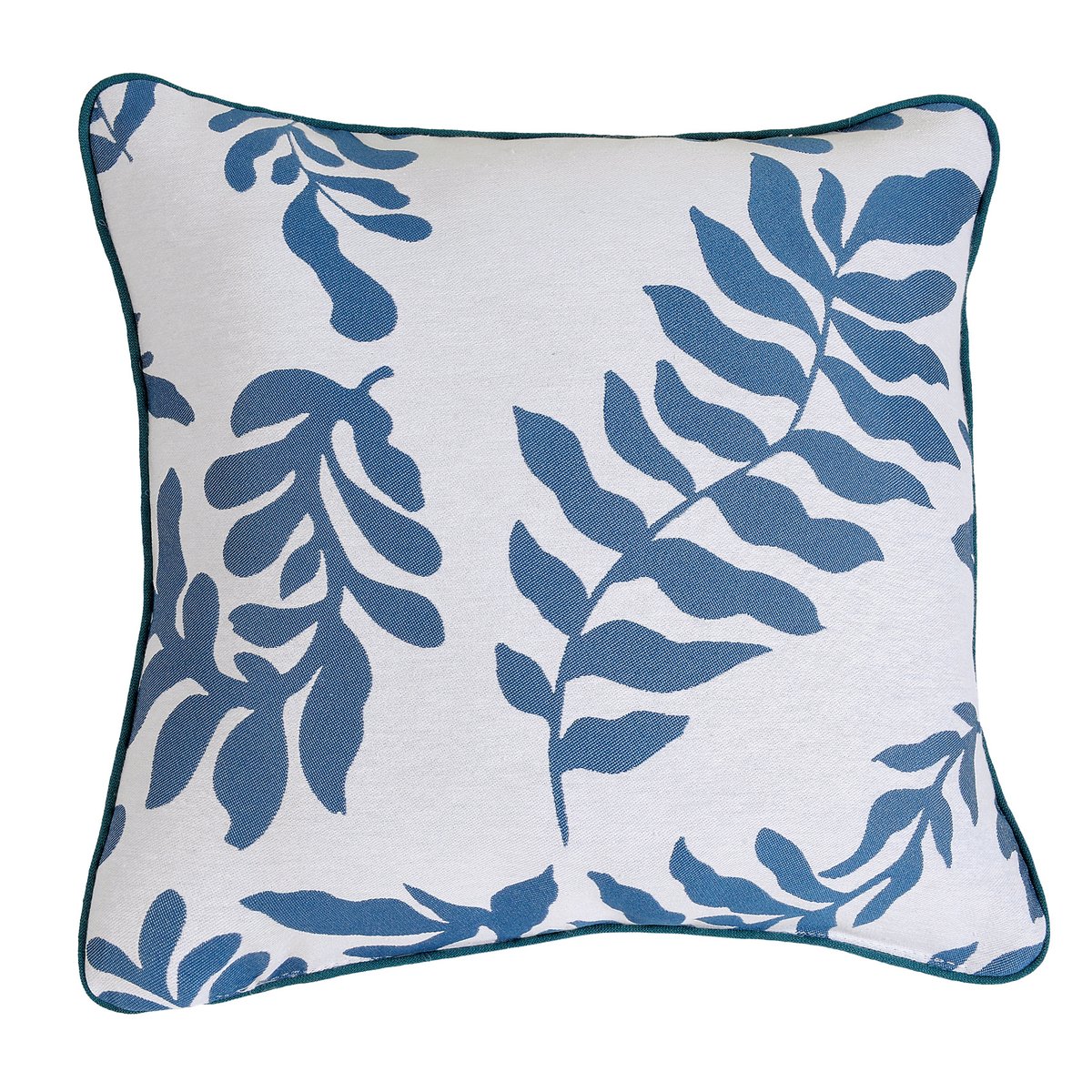 Coussin Feuillage Style Henri Matisse bleu, LINDER