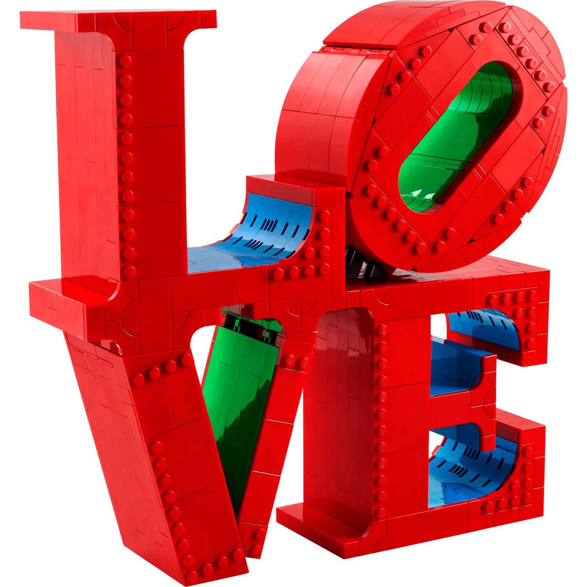 LEGO Art - Sculpture LOVE - 31214 : Créez votre chef-d'œuvre rouge, bleu, vert, LEGO