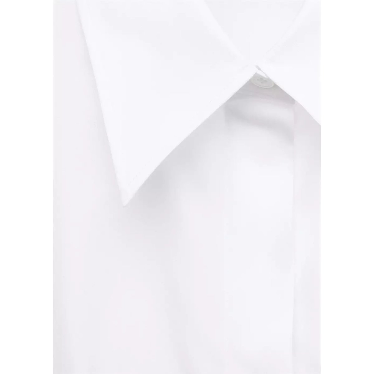 Chemise coton cintrée blanc, MANGO
