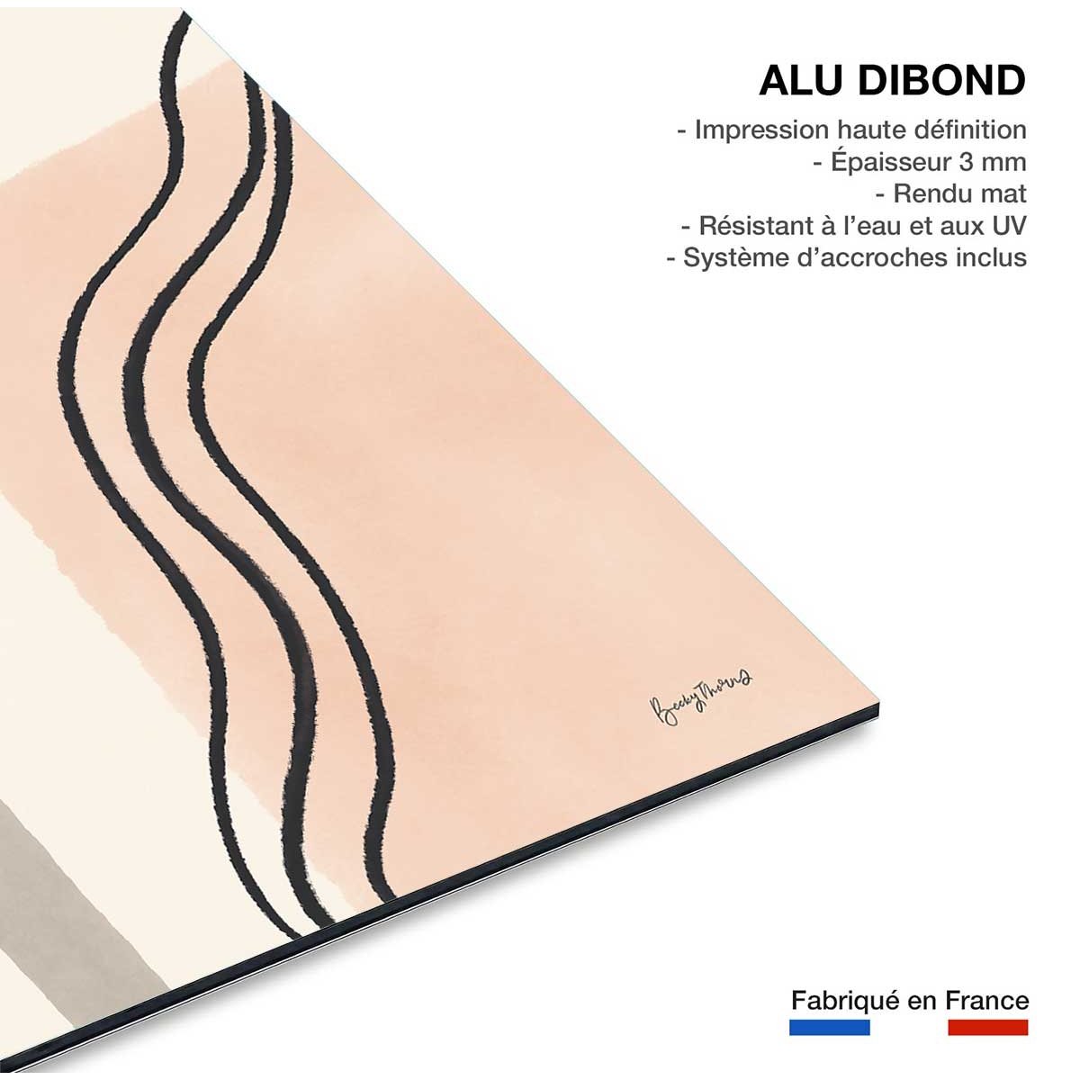 Tableau Graphisme inspiration 50's tableau alu dibond, HEXOA