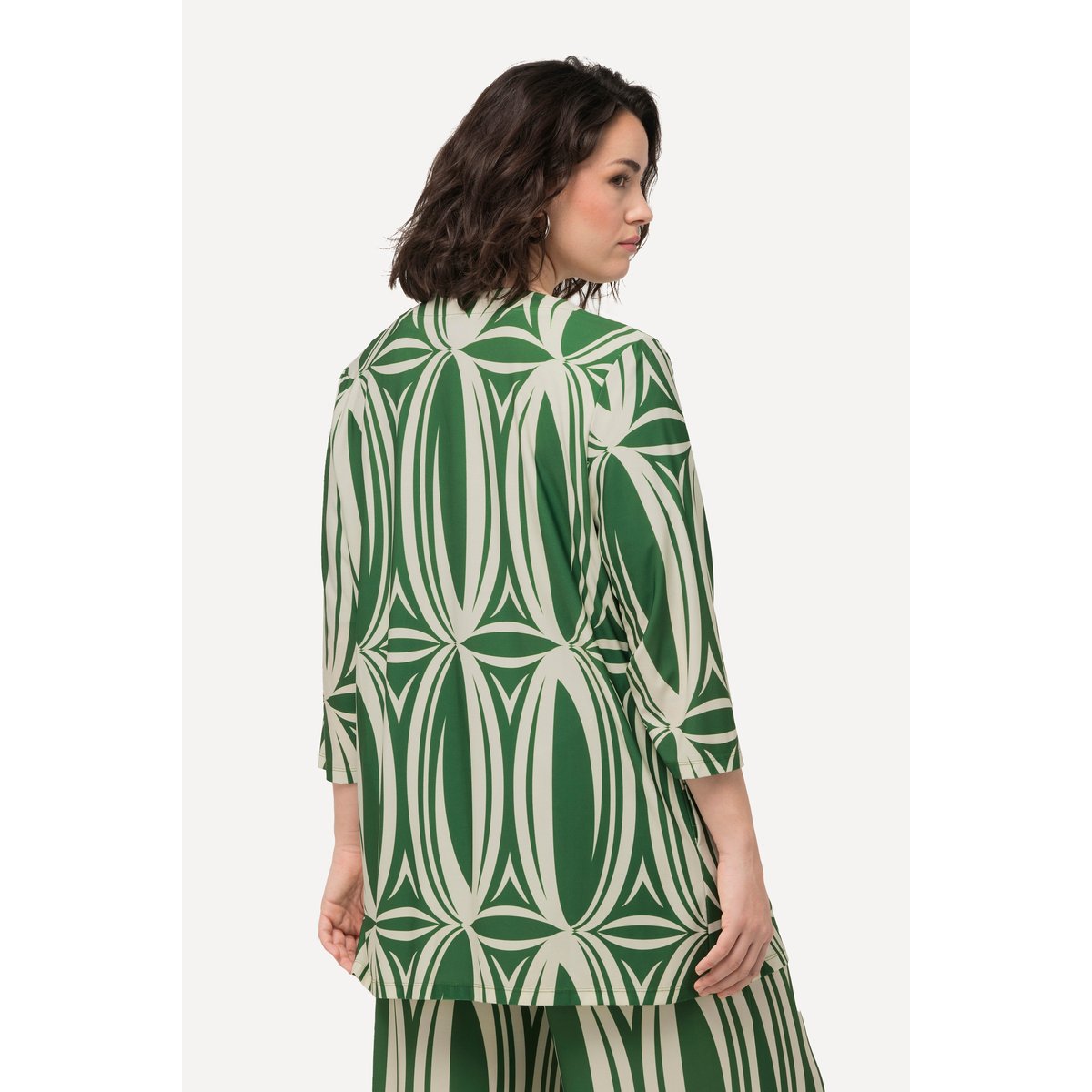 Vestes t-shirt à imprimé graphique vert mousse, ULLA POPKEN