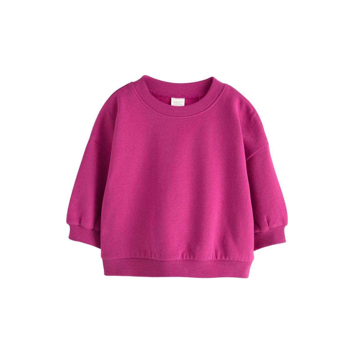Sweat ras du cou, lot de 3 rose framboise/vert olive/marron, NEXT