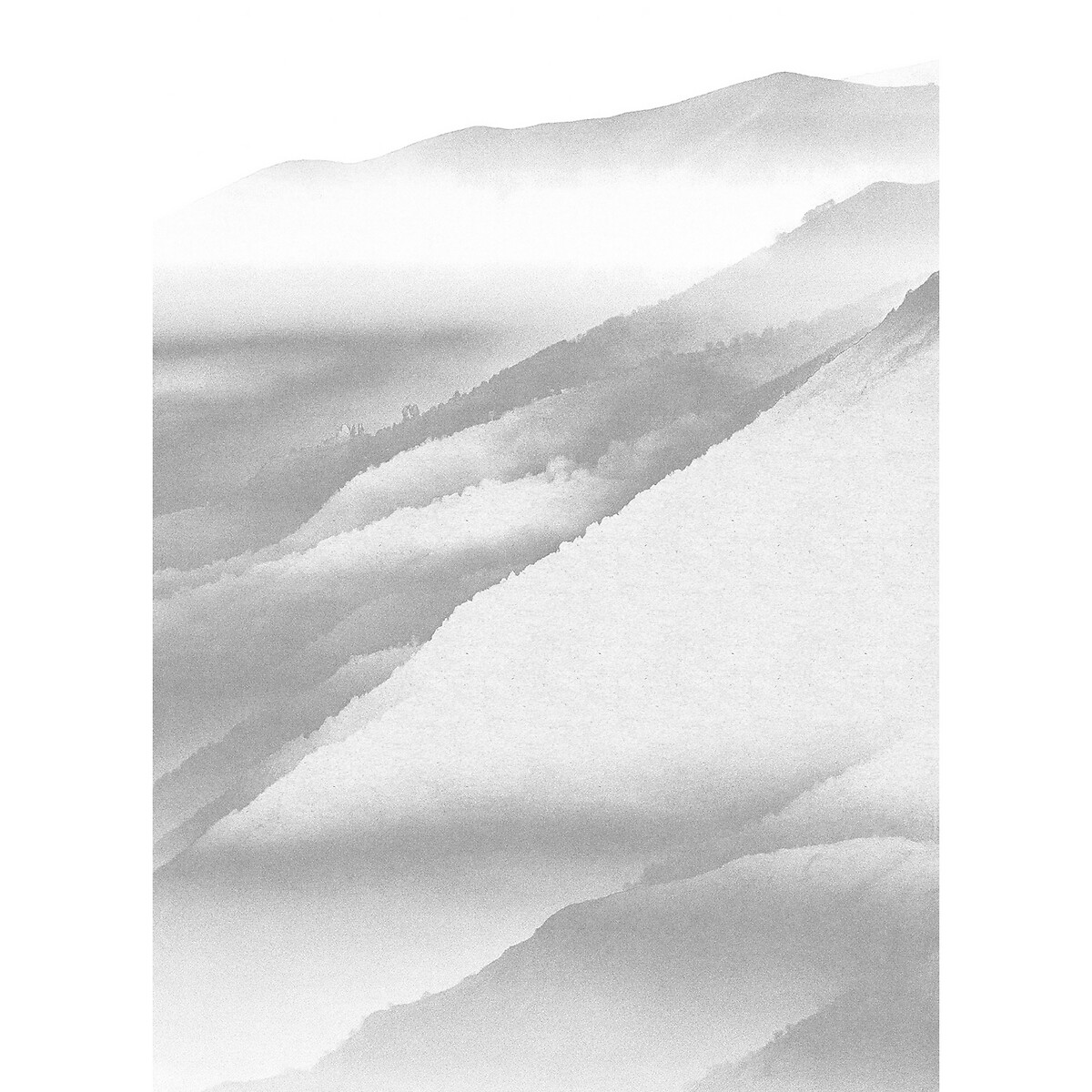 Papel de parede foto mural White Noise Mountain, da Interelife multicolor, INTERELIFE