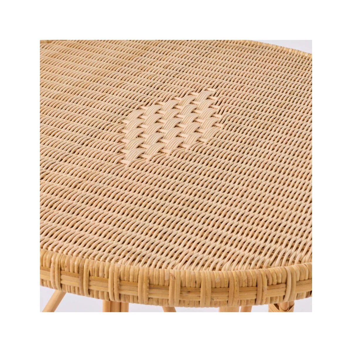 Table guéridon en rotin tressé EUGENIE rotin naturel, KOK
