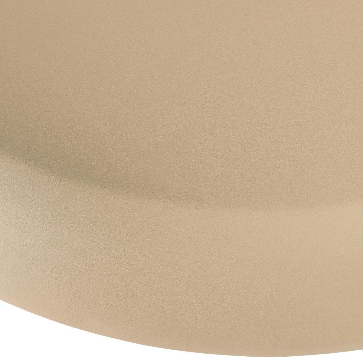 Set de 2 tables basses forme champignon en fer beige mat ELORA beige, PIER IMPORT