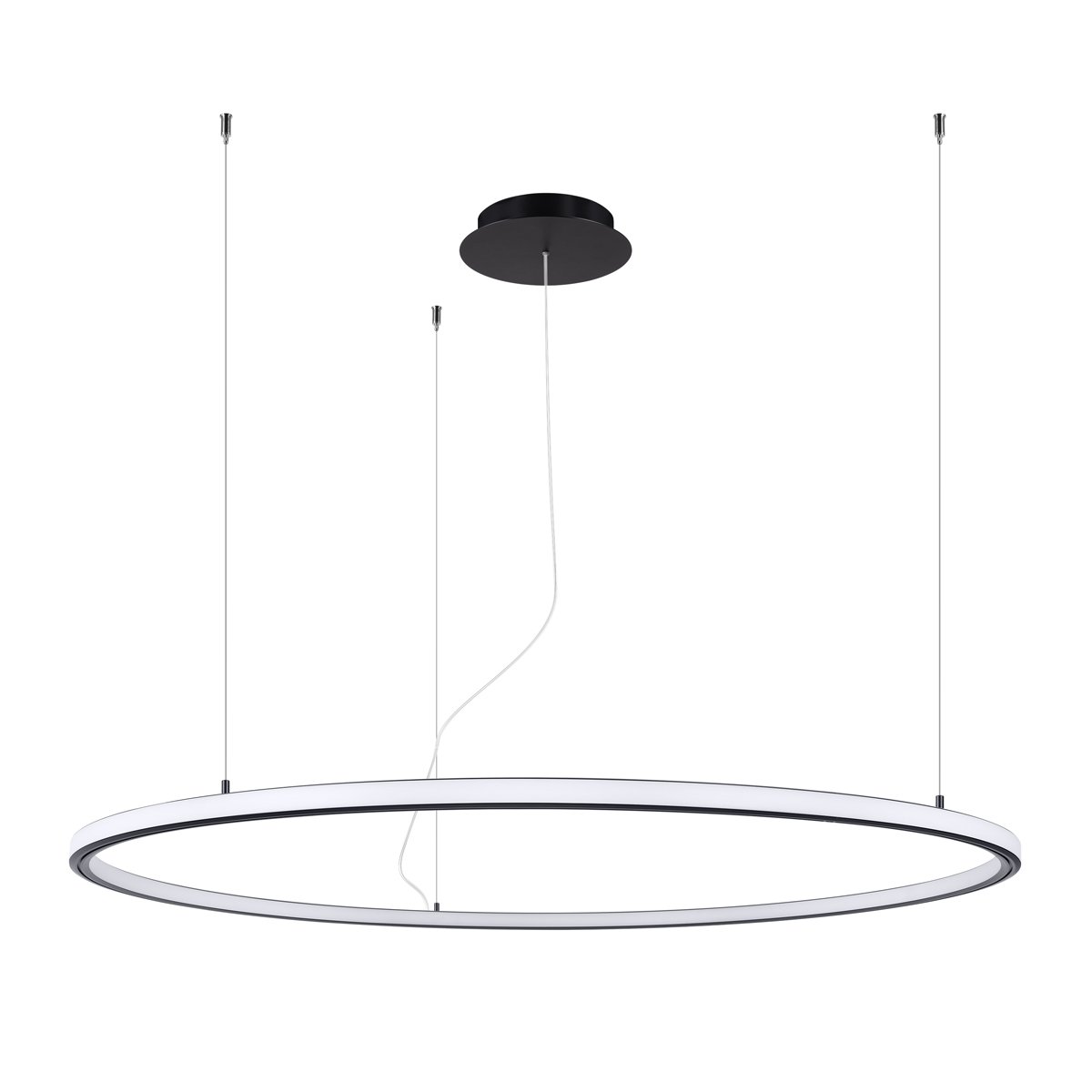 Lustre Aluminium Noir LED 1 Risa noir, EDEN
