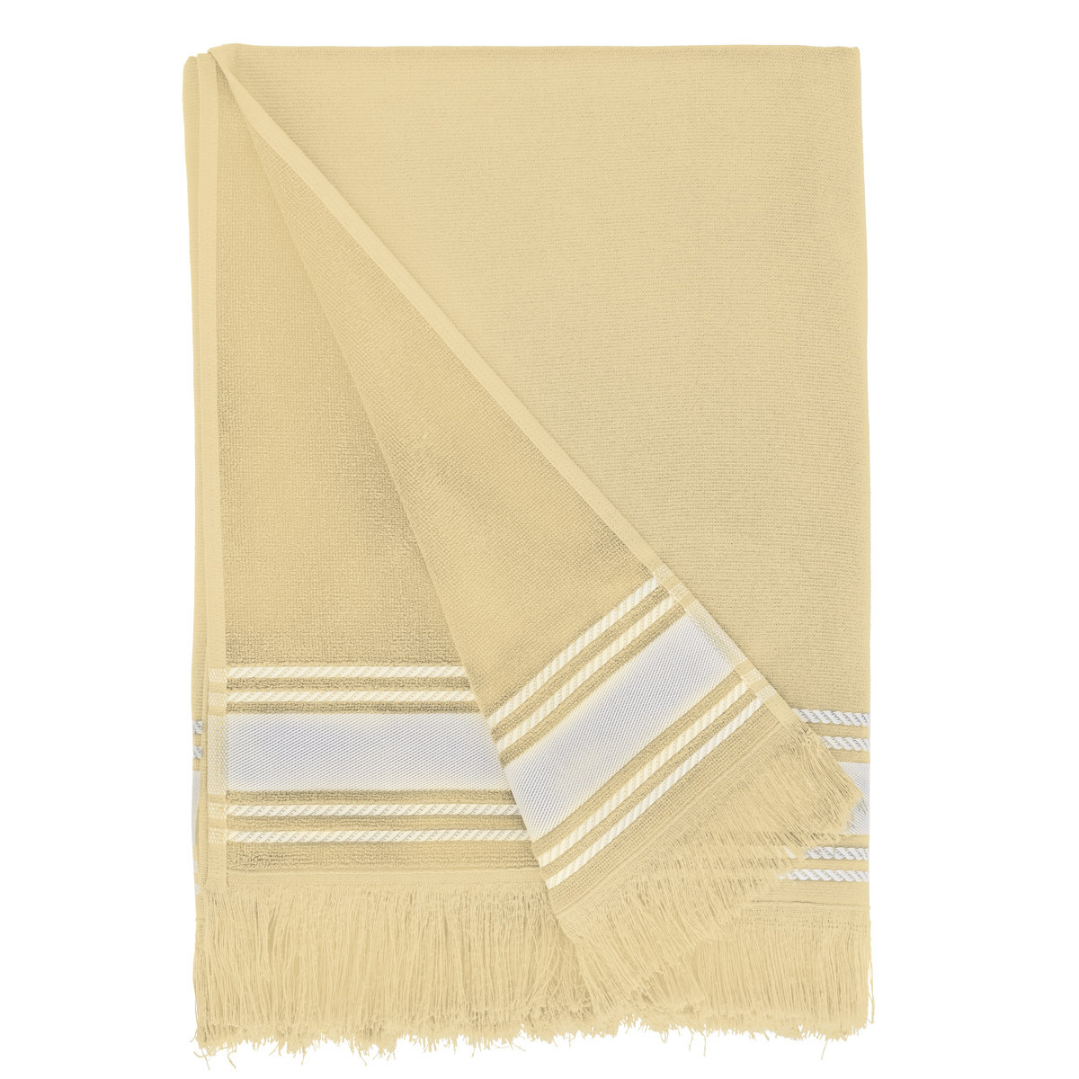 Fouta / Serviette de plage 100x180 cm BAHAMAS corail, SENSEI MAISON