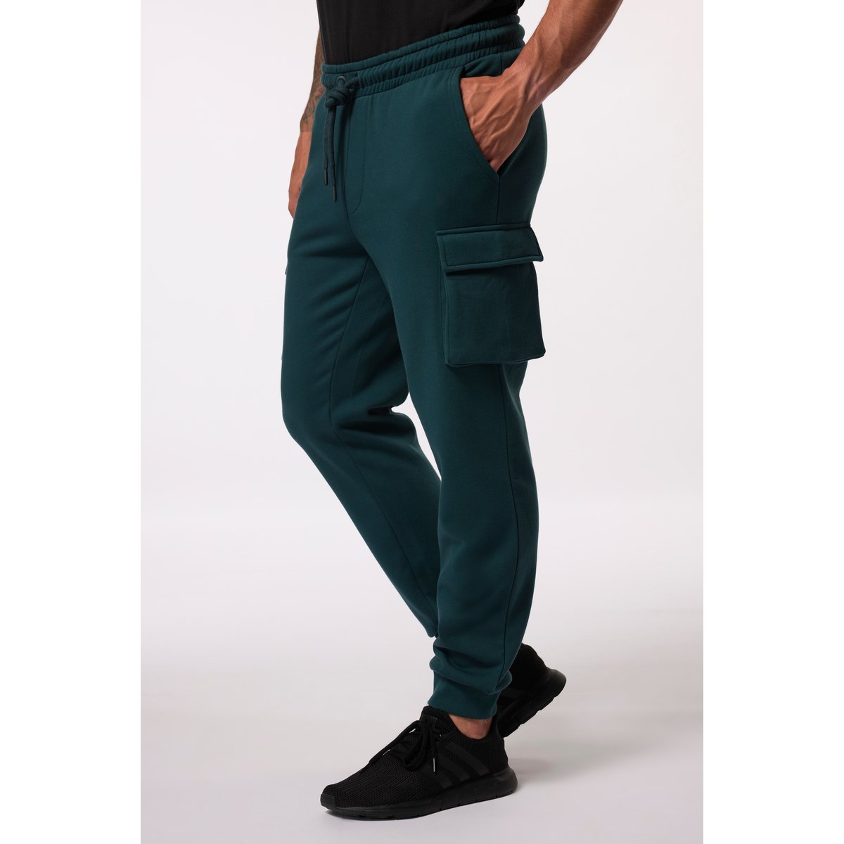 Pantalon cargo en molleton. Collection pétrole foncé, JP1880
