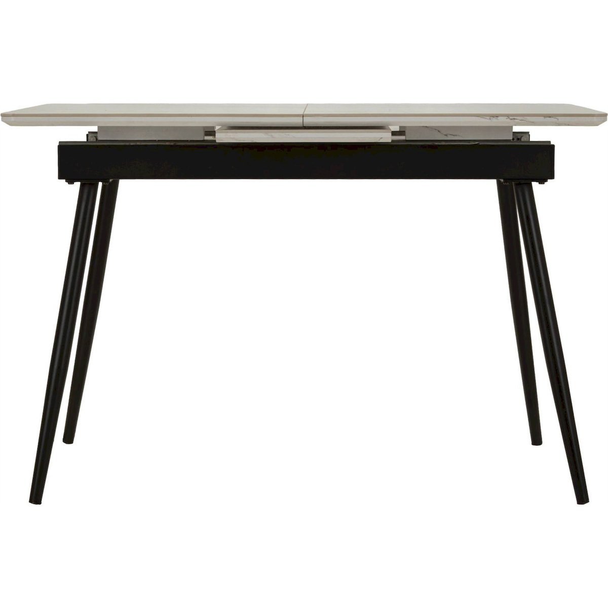 Table à manger extensible céramique MODERN noir et blanc, RECOLLECTION