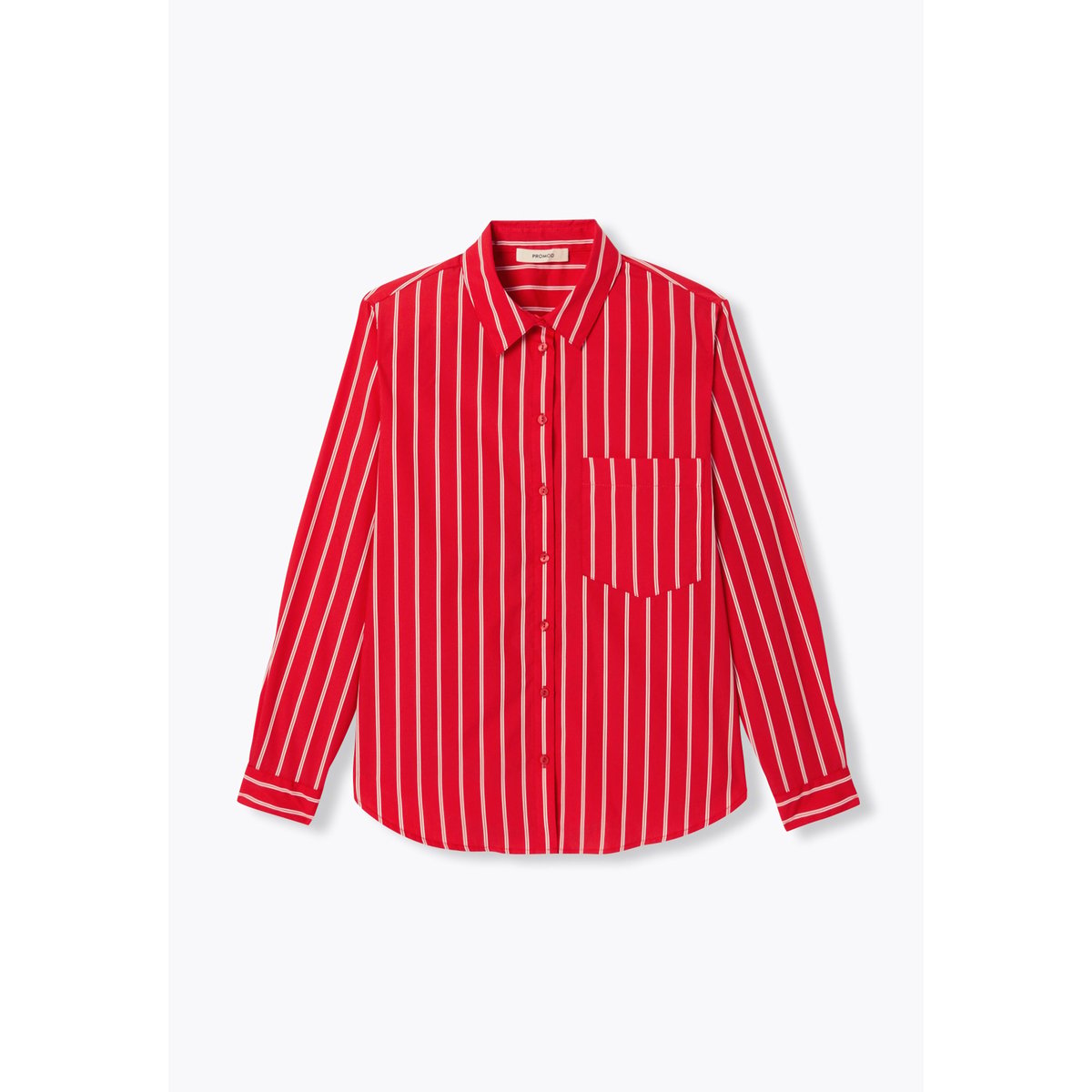 Chemise rayée rayé rouge, PROMOD