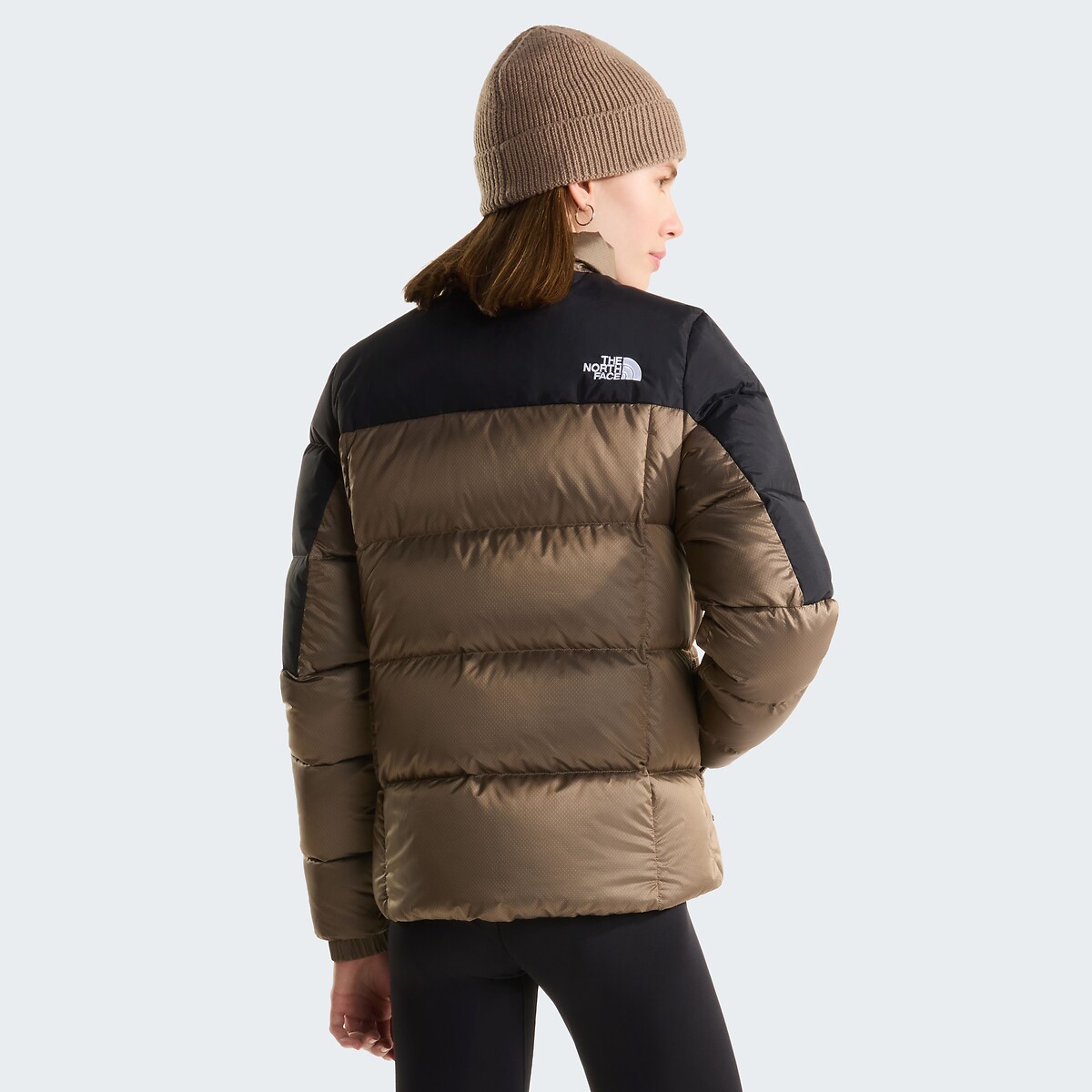 Doudoune courte fermeture zippée, plein hiver beige/noir, THE NORTH FACE