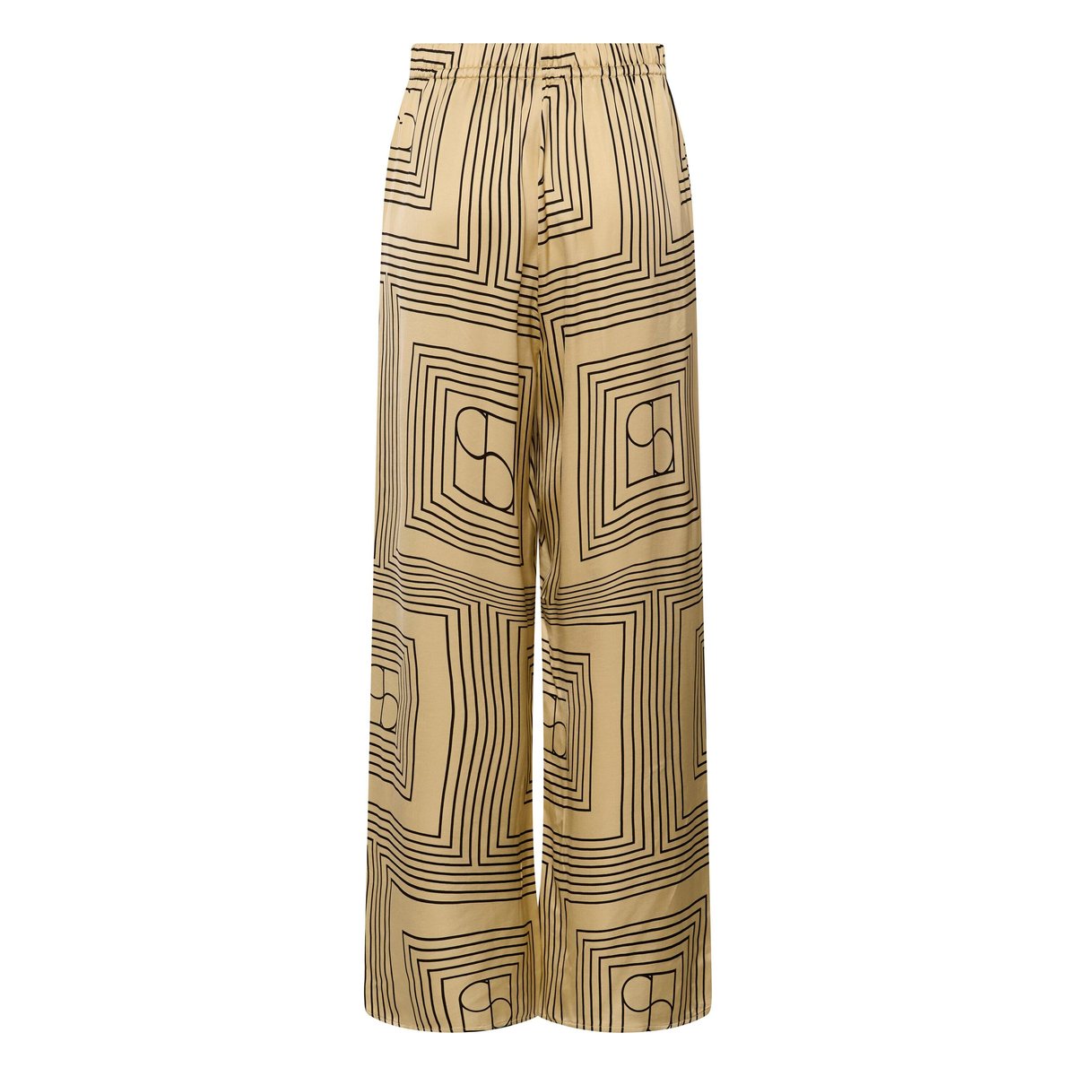 Pantalon Casual jaune reed yellow monogram, SOAKED IN LUXURY