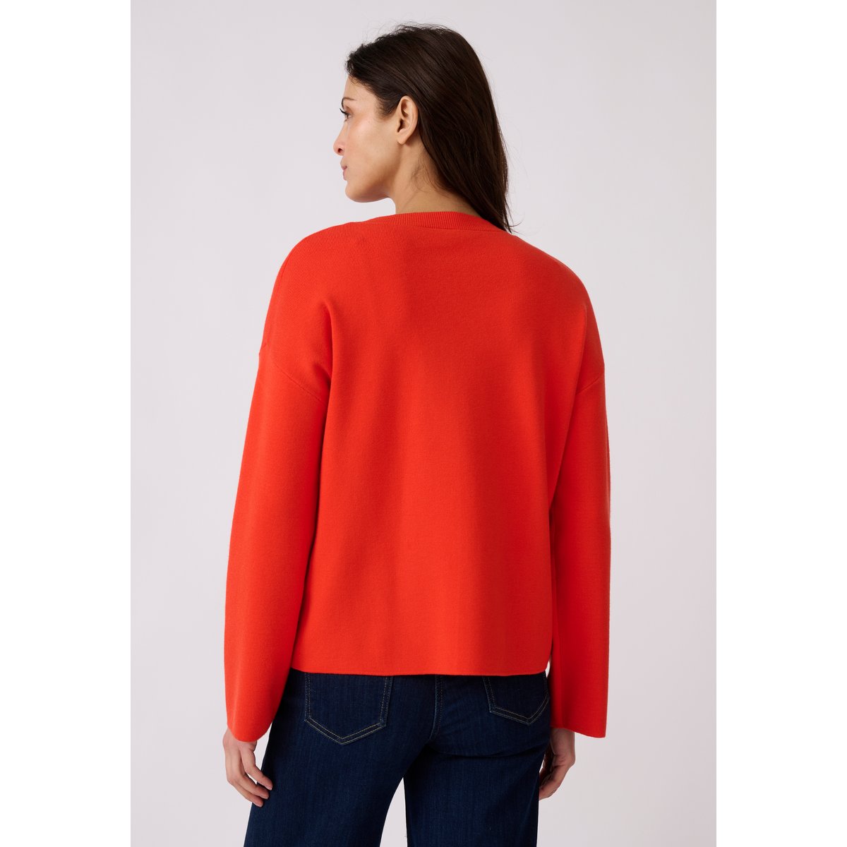 Pull manches pagode rouge orange, DAMART