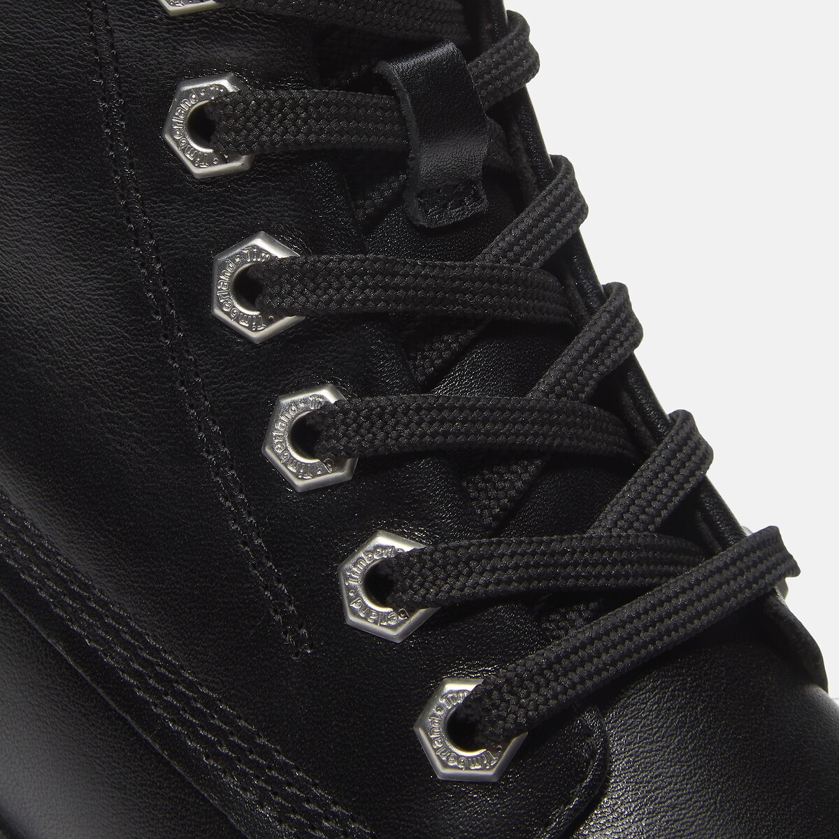 Stiefeletten mit Absatz, aus Leder, STONE HEIGHTS MIS LACE schwarz, TIMBERLAND
