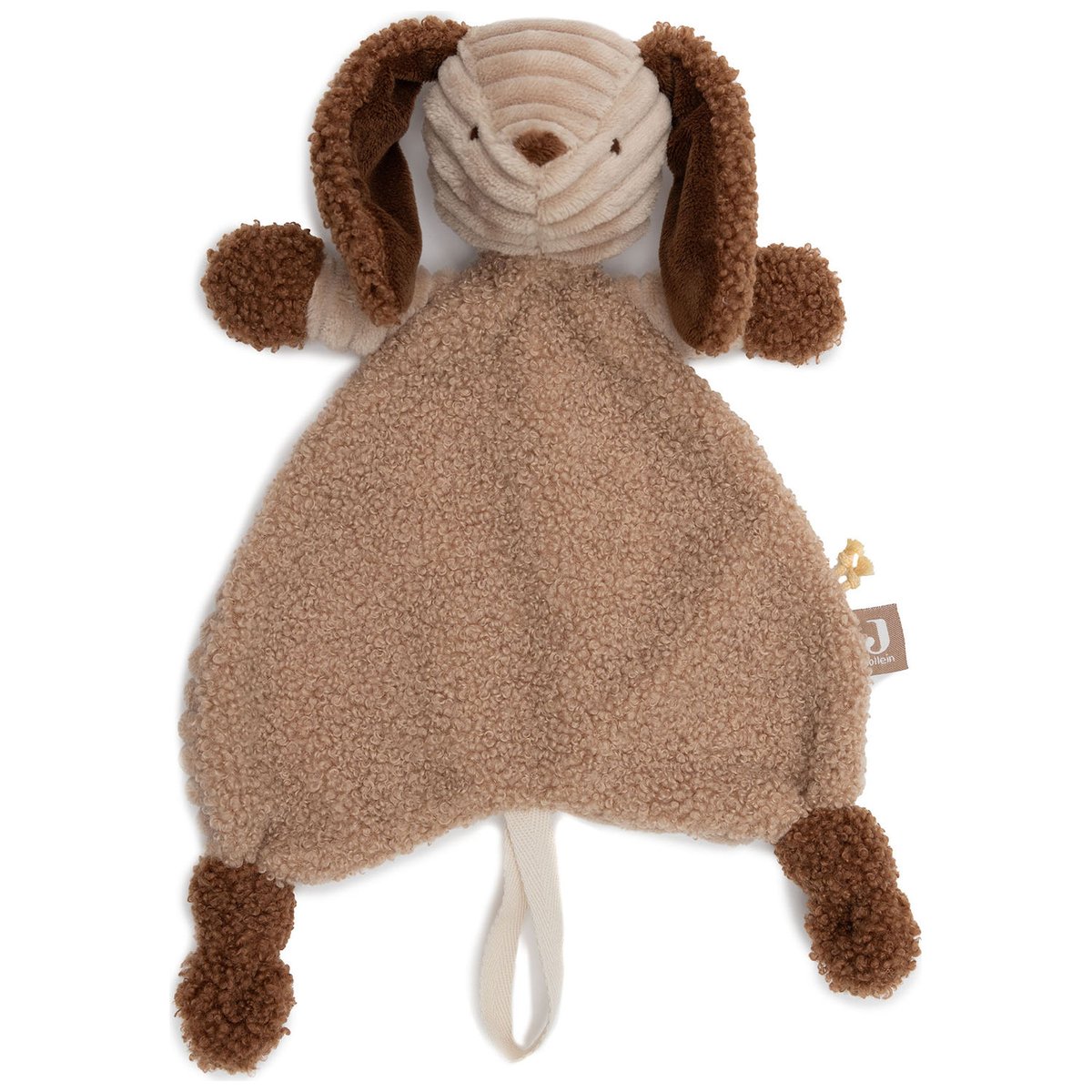 Doudou attache sucette marron, noir, JOLLEIN