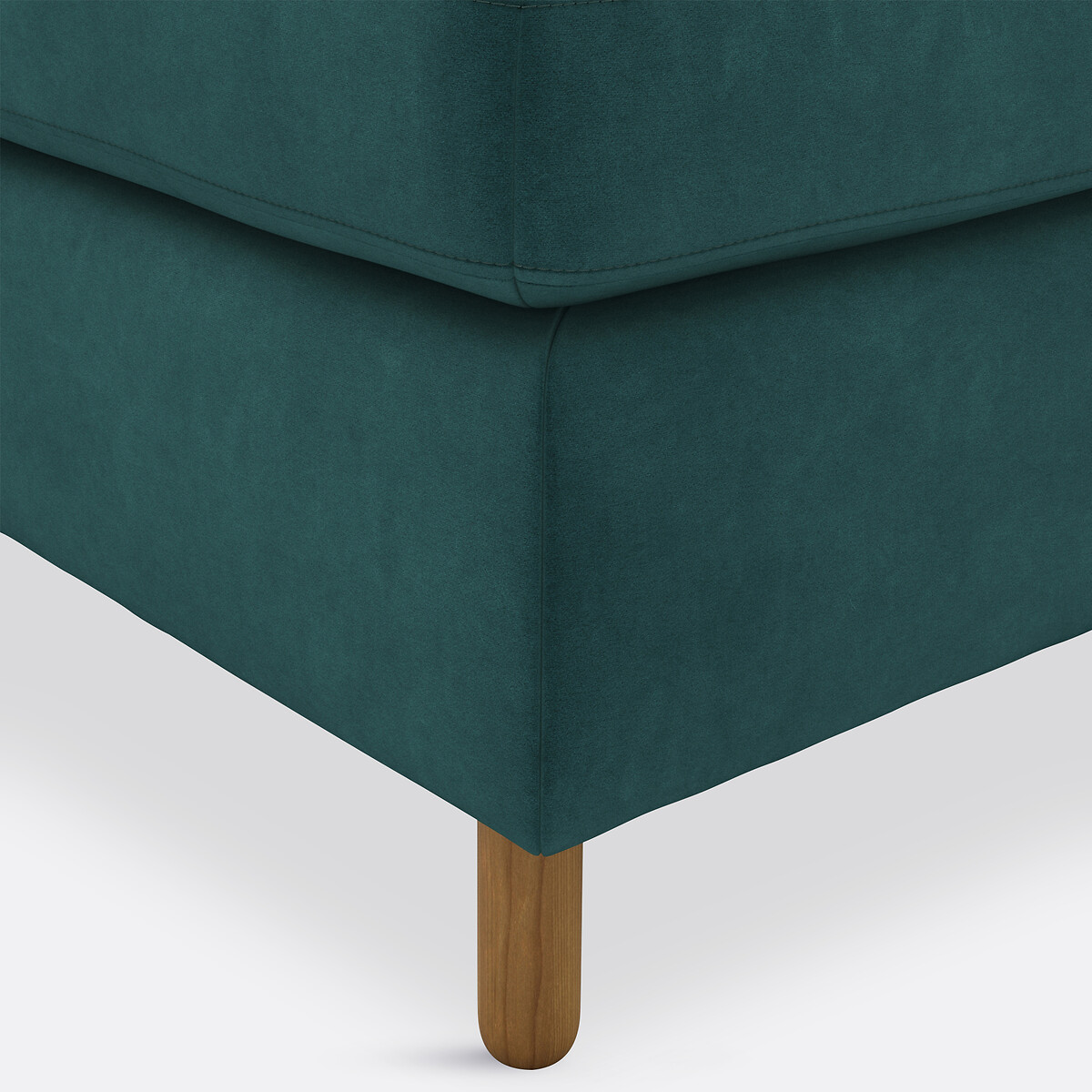 Pouf velours, Lomeo emeraude, LA REDOUTE INTERIEURS
