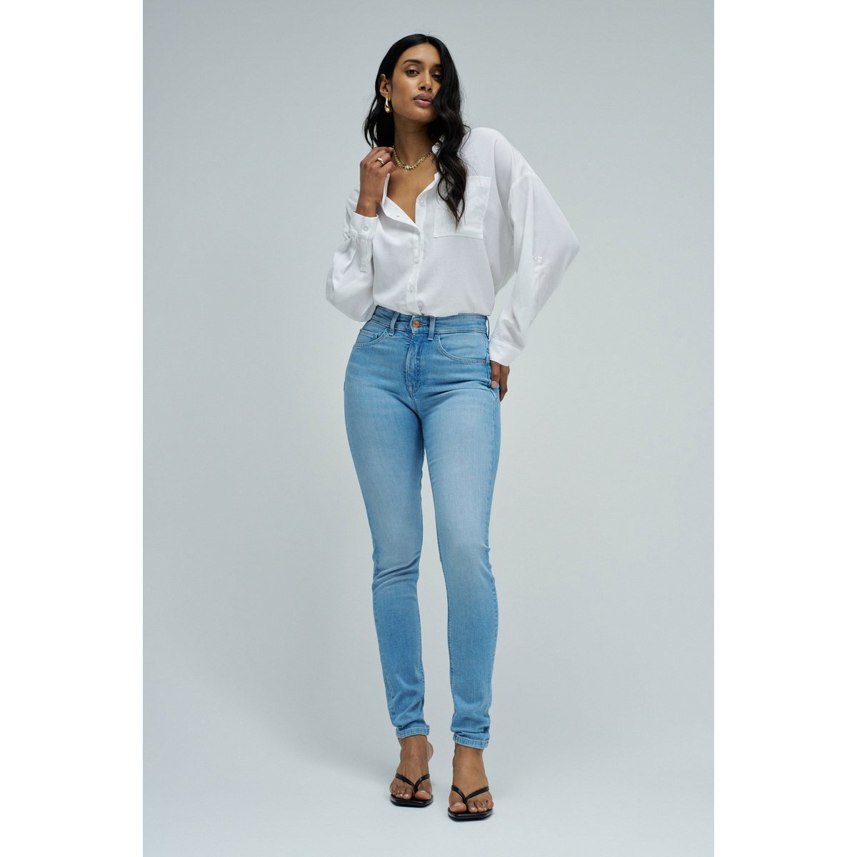 JEAN FAITH PUSH IN SKINNY bleu, SALSA JEANS