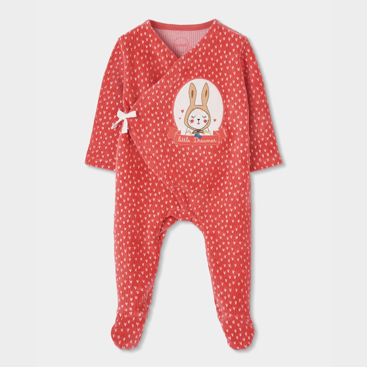 Combipilote bébé imprimé petit lapin rouge, BOBOLI