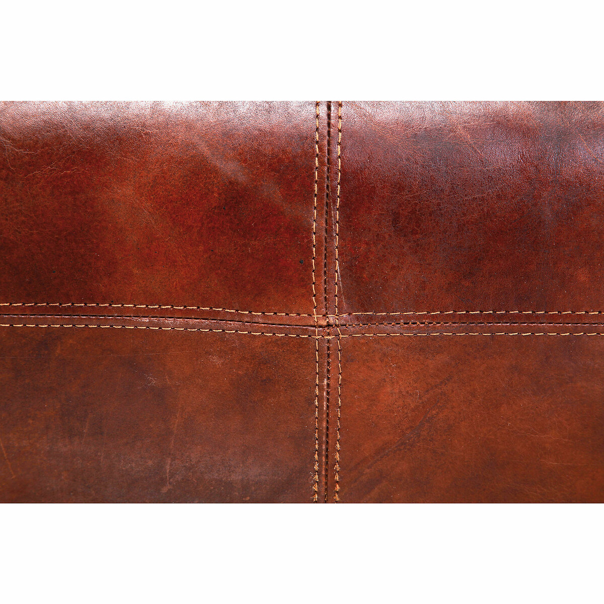Canapé Cigar Lounge 3-places cuir marron, KARE DESIGN